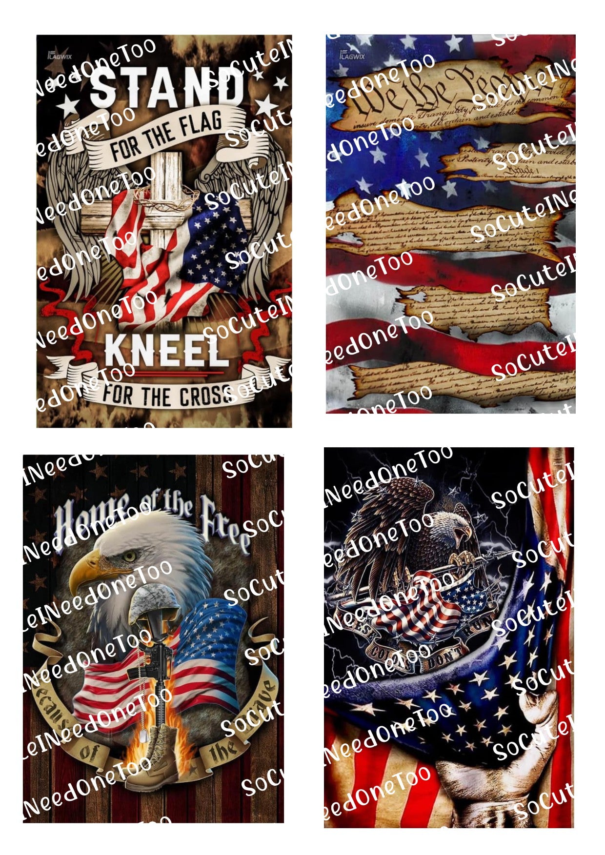 AmericanFlags_1 Waterslide Decals Socuteineedonetoo