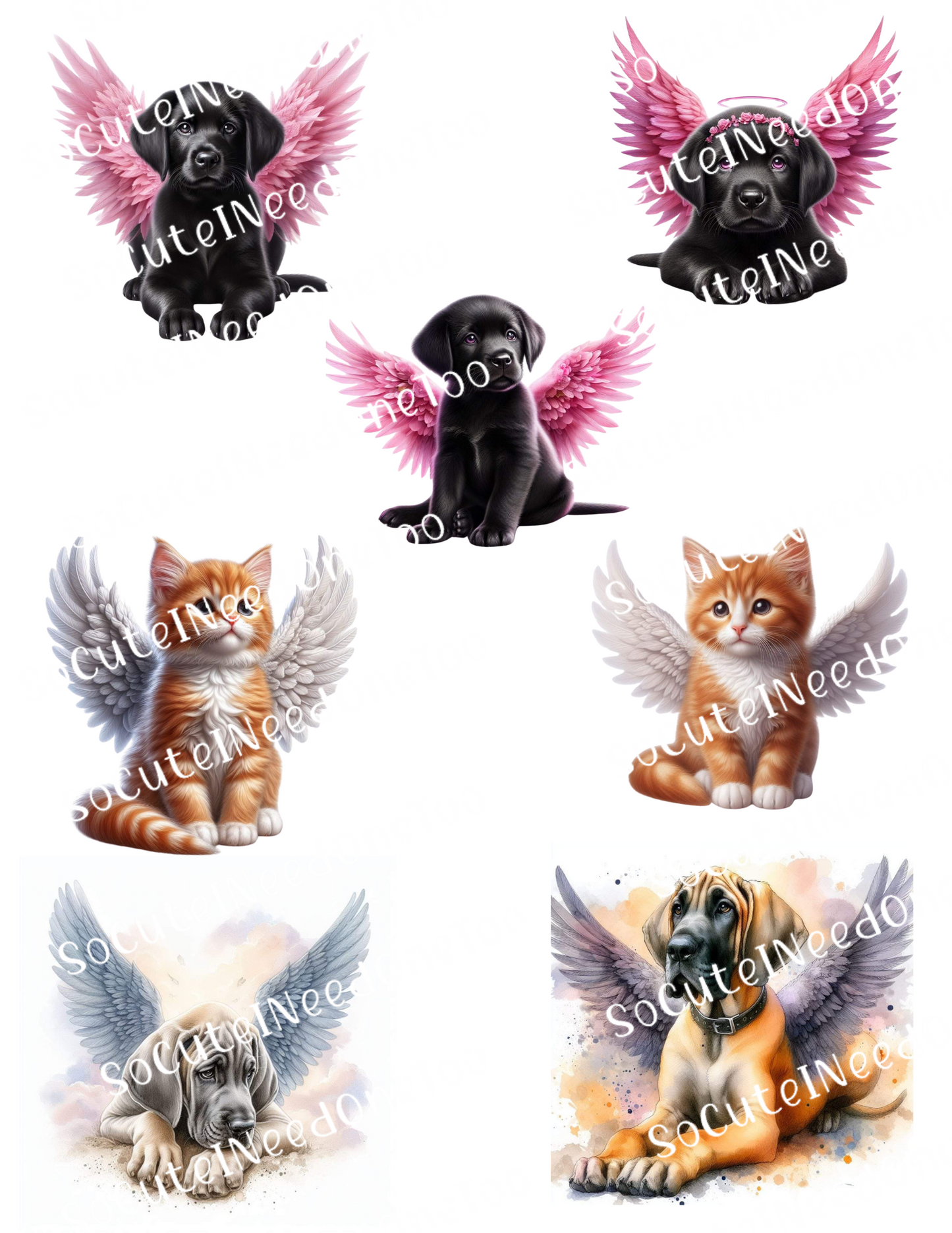 Animal Heaven Waterslide Decals