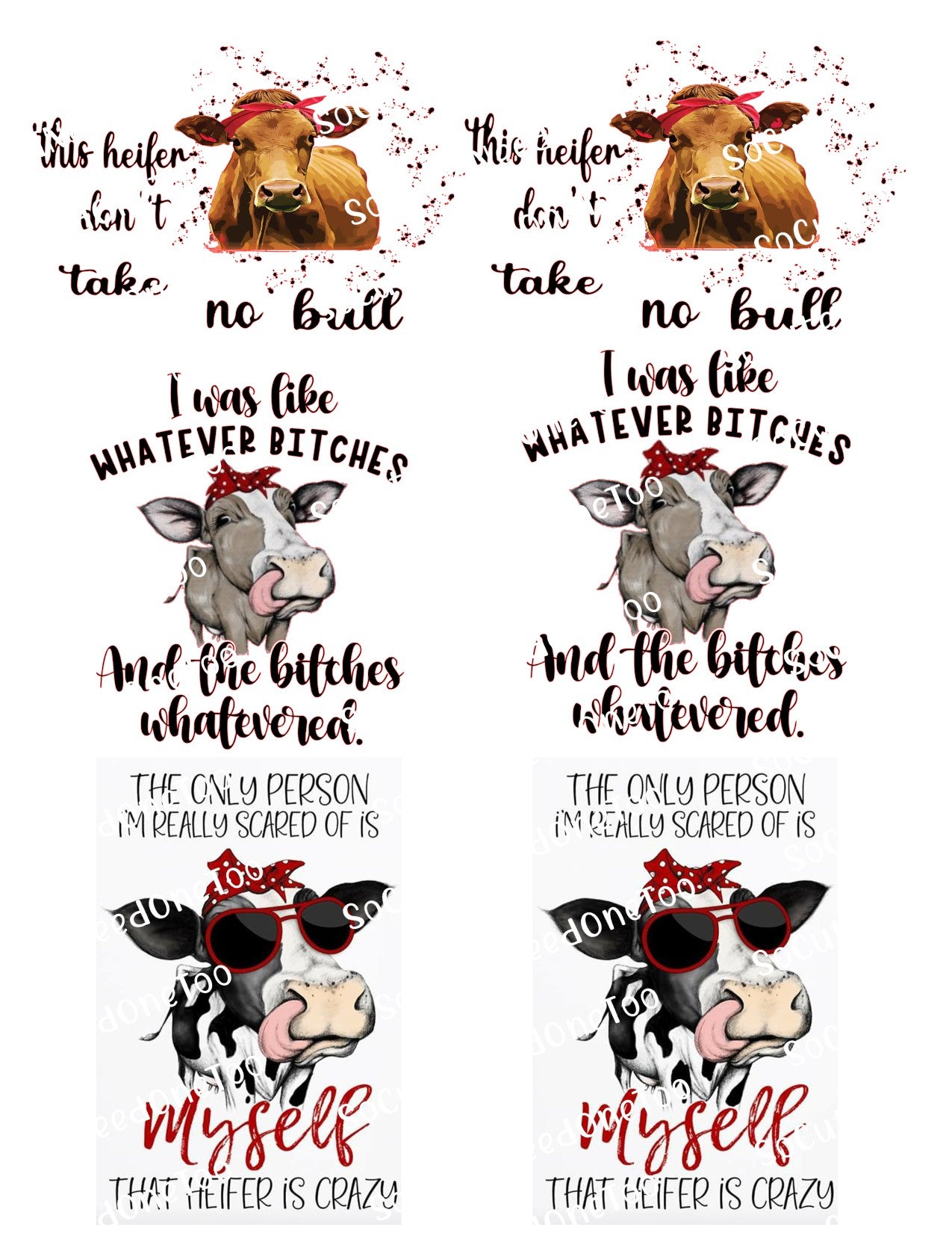 Animals_Cursing Waterslide Decals SoCuteINeedOneToo