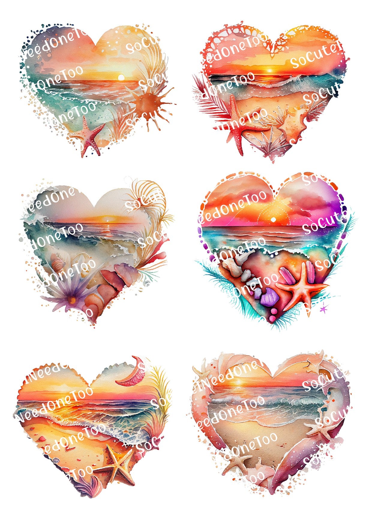 Beach_-_Hearts_5 Waterslide Decals SoCuteINeedOneToo