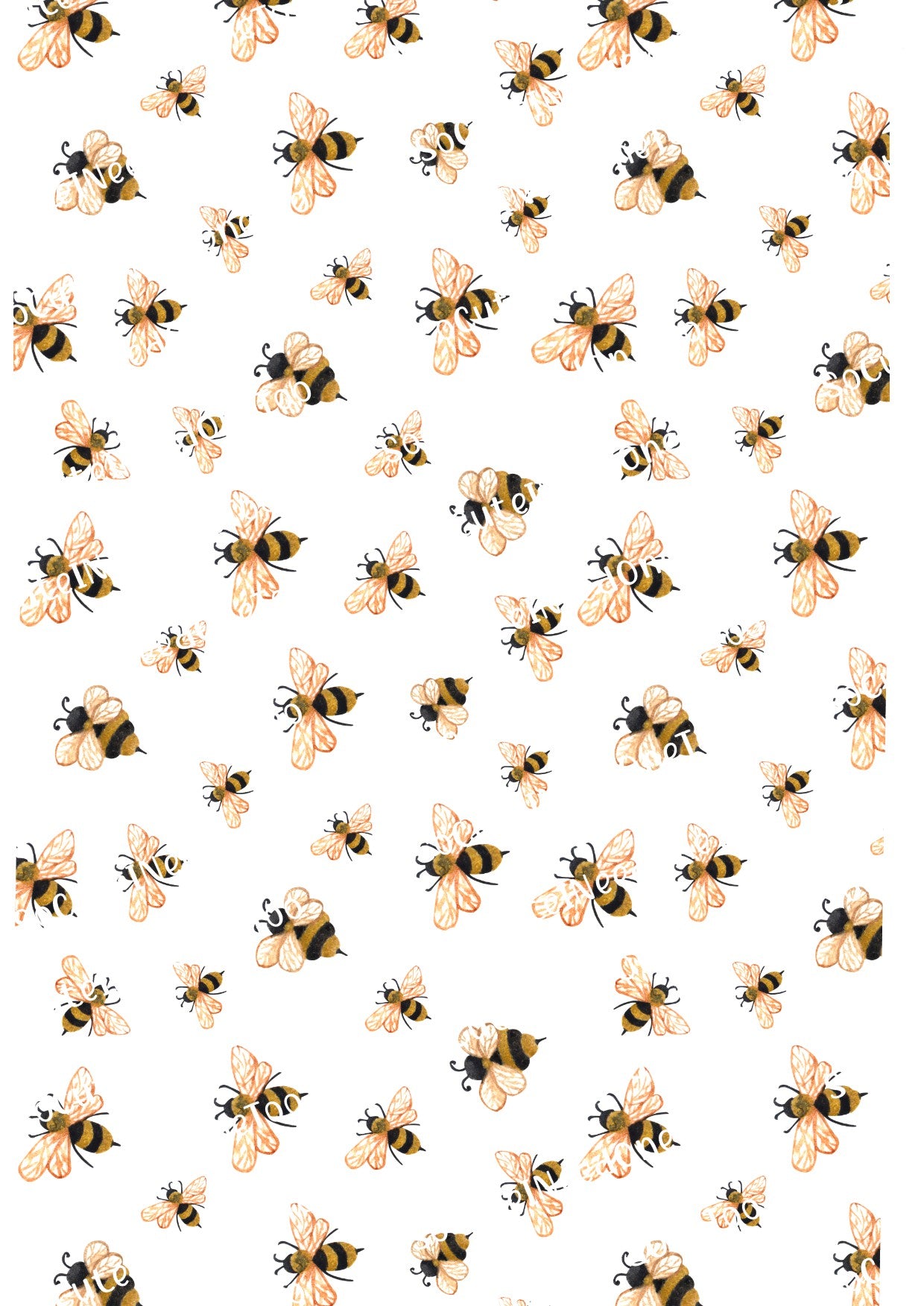 Bee_Paper Waterslide Decals Socuteineedonetoo