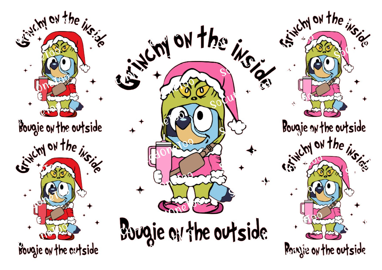 Grinch on the inside Bougie on the outside