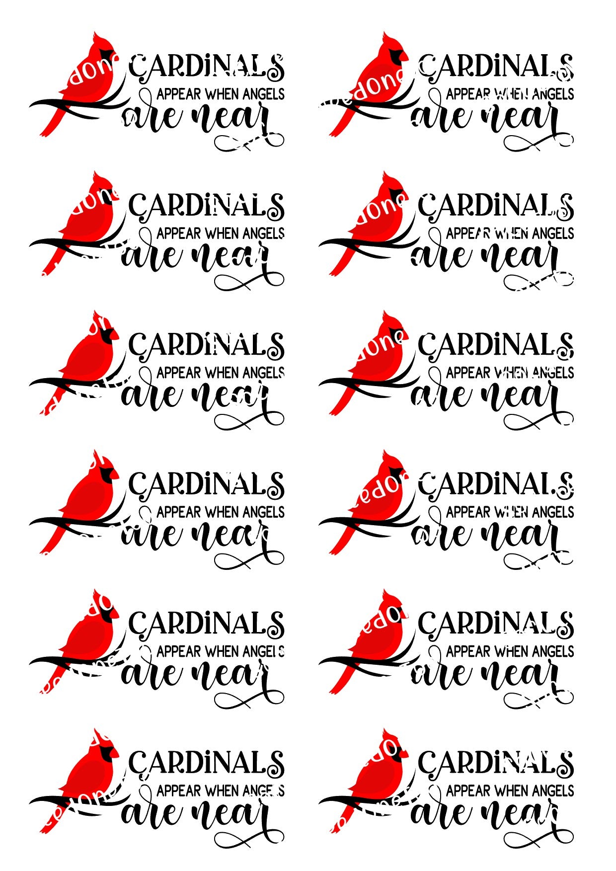 CardinalsAppear Waterslide Decals Socuteineedonetoo