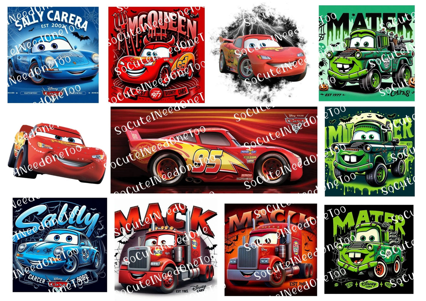 Cars_7 Waterslide Decals Socuteineedonetoo