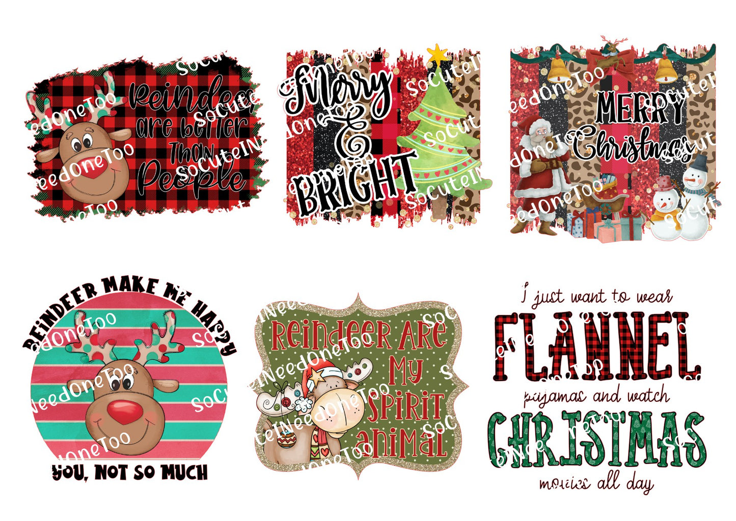 Christmas #10 Waterslide Decals