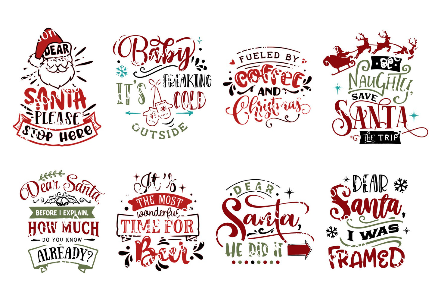 Christmas #9 Waterslide Decals