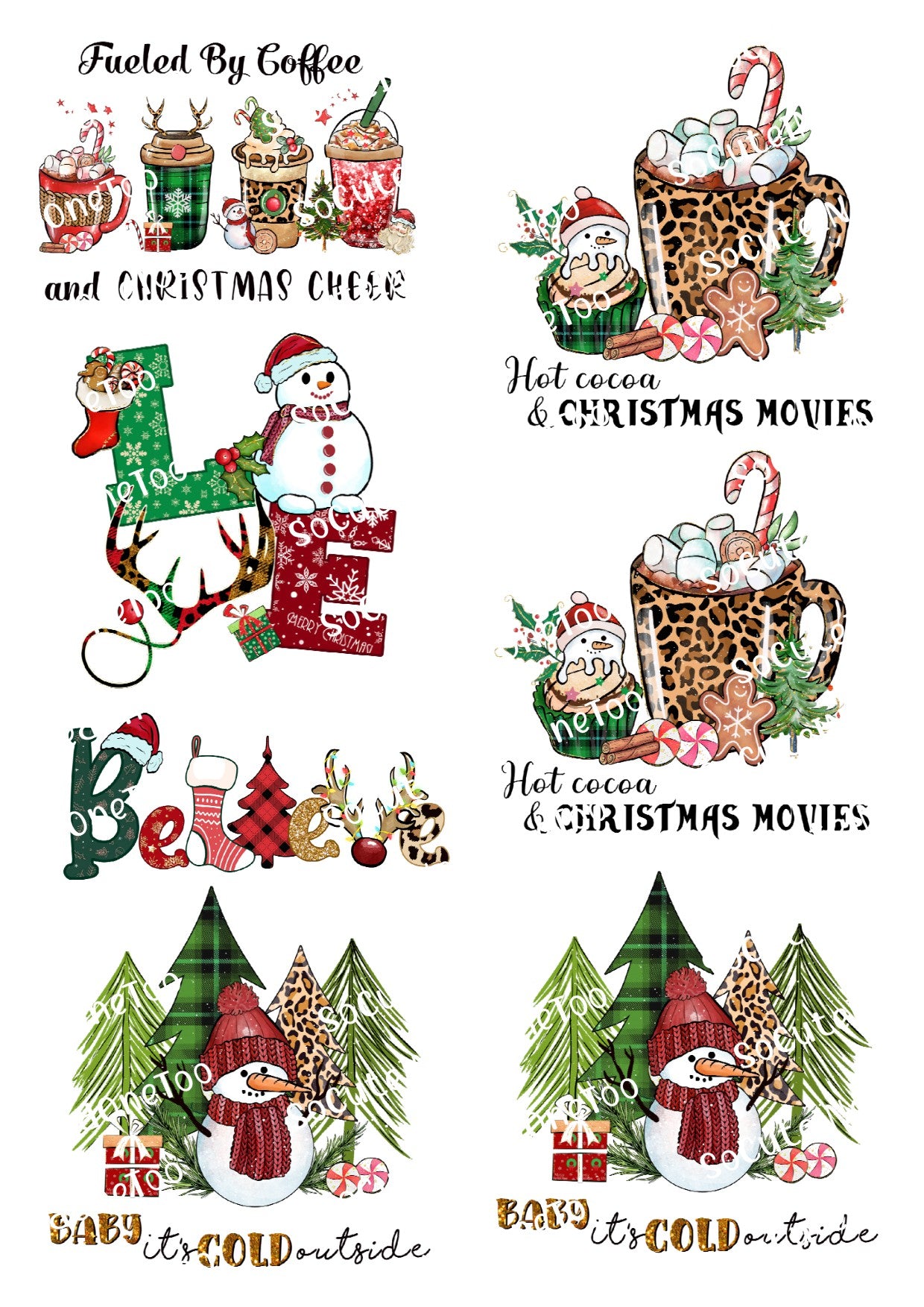 Fueled By Coffee - Christmas Cheer Waterslides