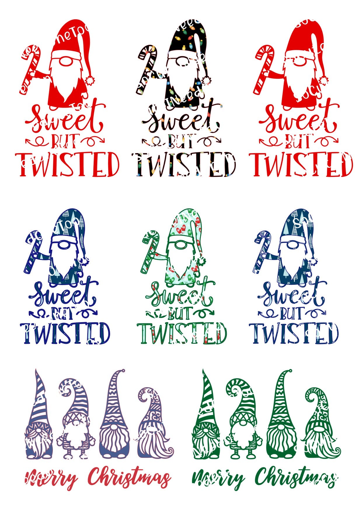 GNOMES #4 Waterslide Decals