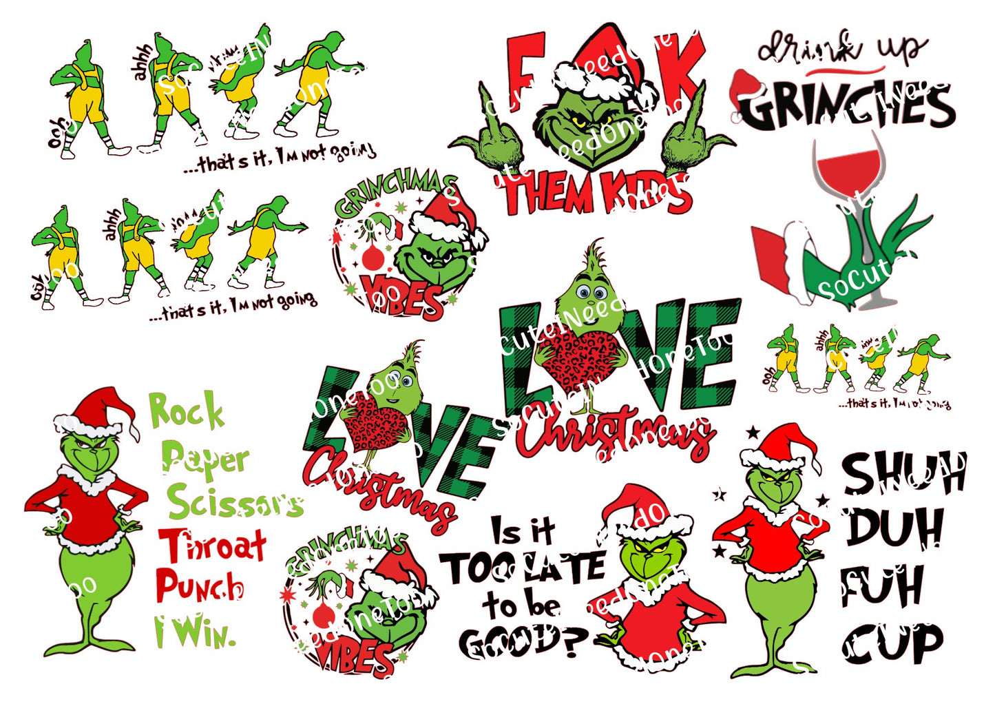 Grinch S Waterslide Decals