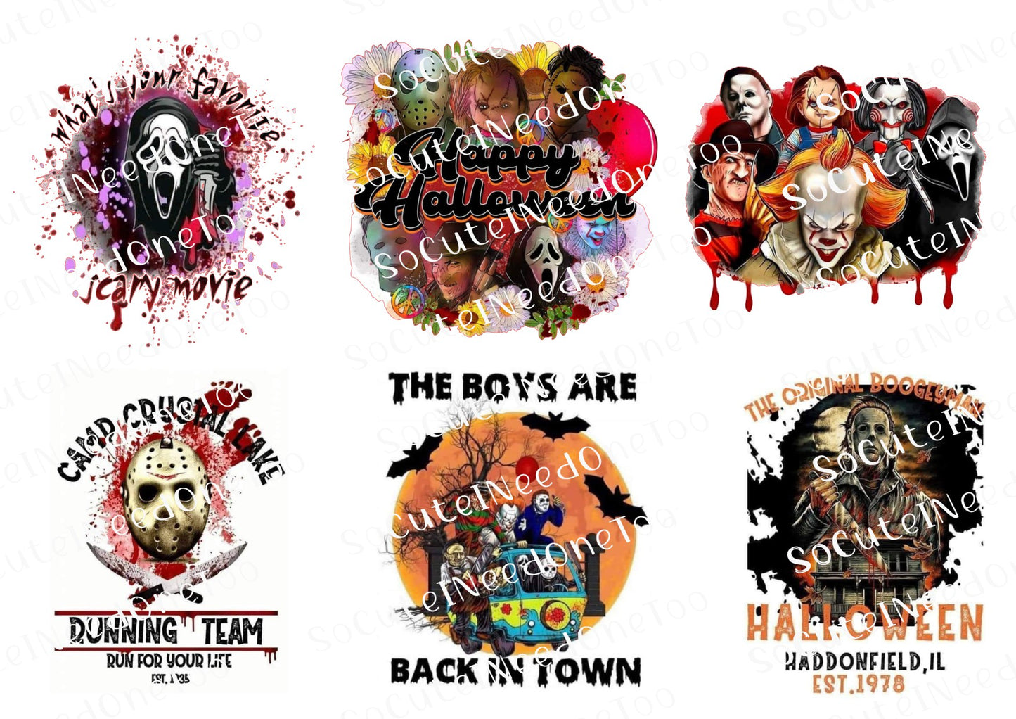 Halloween - Favorites Waterslide Decals