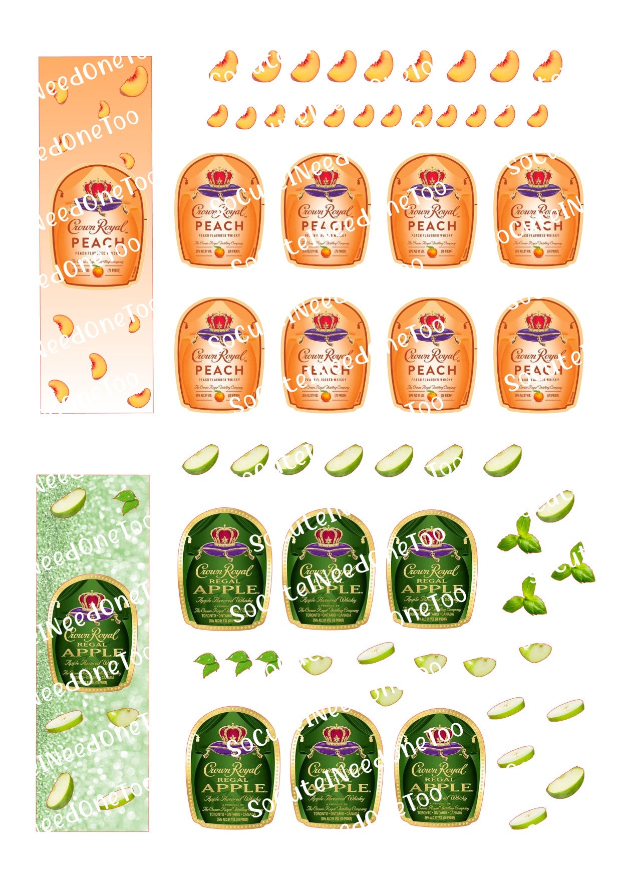 Crown Royal Peach & Apple PEN Wraps - SoCuteINeedOneToo