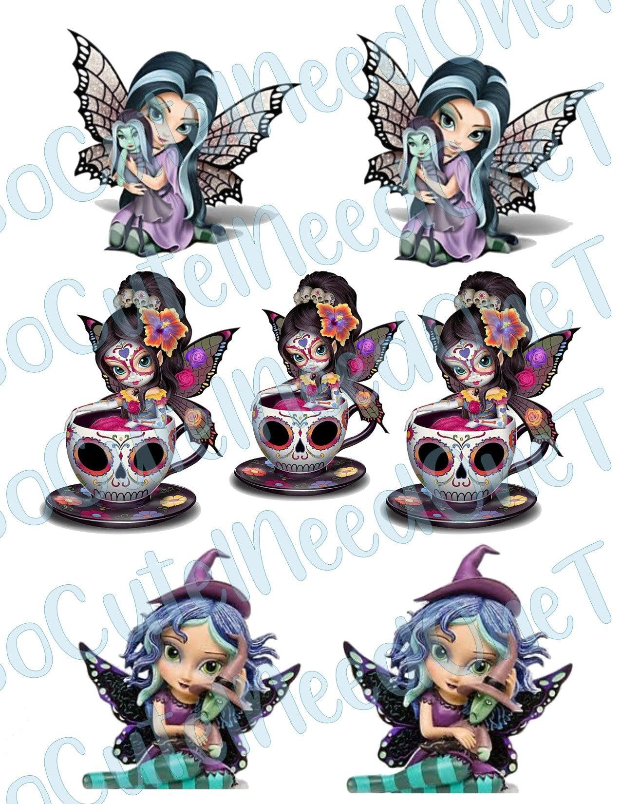 Fairies #1 on Clear/White Waterslide Paper Ready To Use - SoCuteINeedOneToo