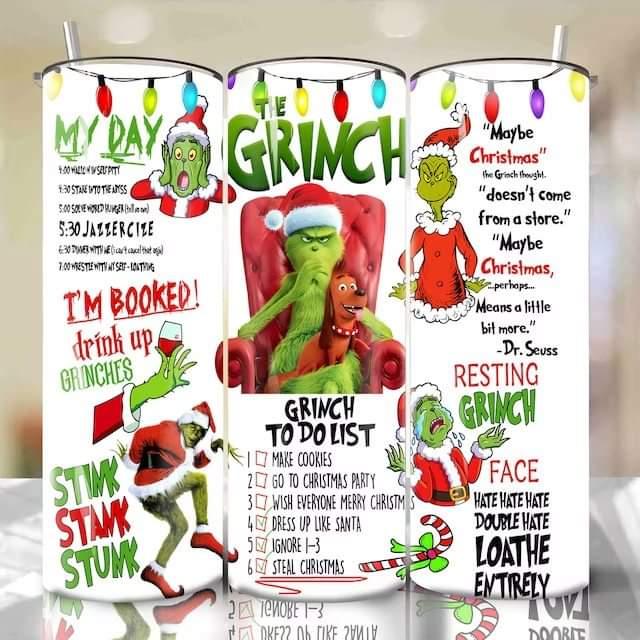 Grinch Christmas Waterslide Wrap Collection A - SoCuteINeedOneToo