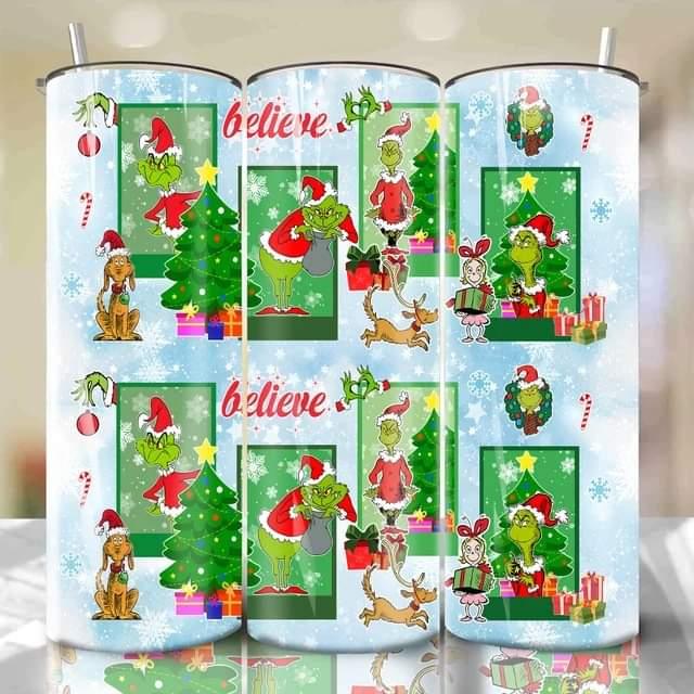 Grinch Christmas Waterslide Wrap Collection A - SoCuteINeedOneToo