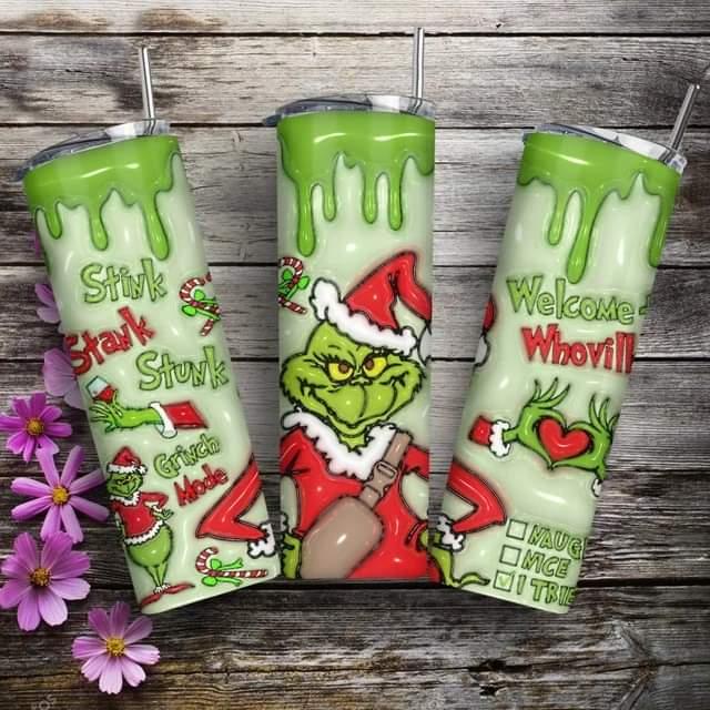 Grinch Christmas Waterslide Wrap Collection A - SoCuteINeedOneToo