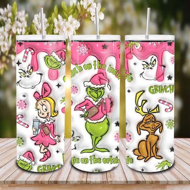 Grinch Christmas Waterslide Wrap Collection A - SoCuteINeedOneToo