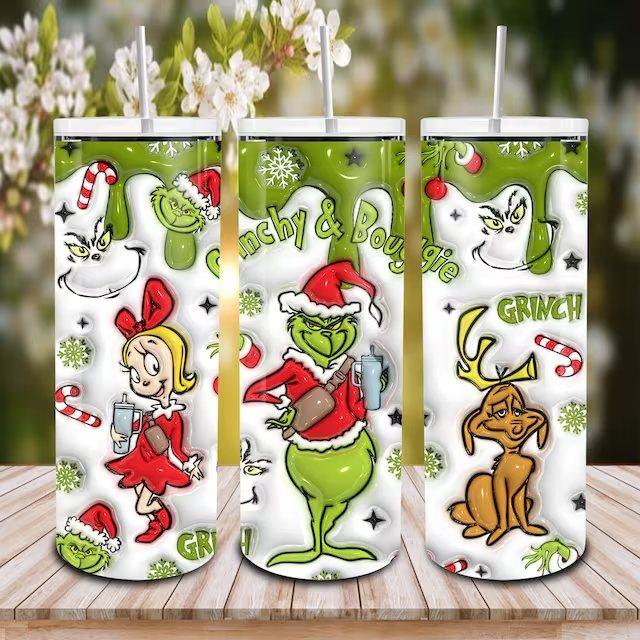 Grinch Christmas Waterslide Wrap Collection A - SoCuteINeedOneToo