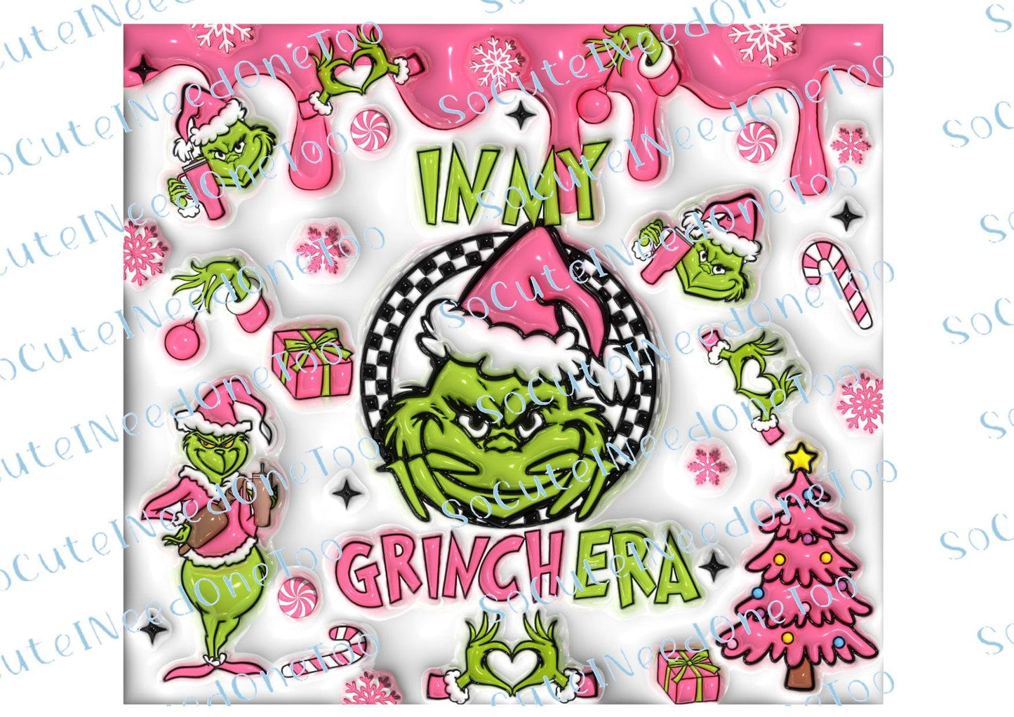 Grinch Christmas Waterslide Wrap Collection A - SoCuteINeedOneToo