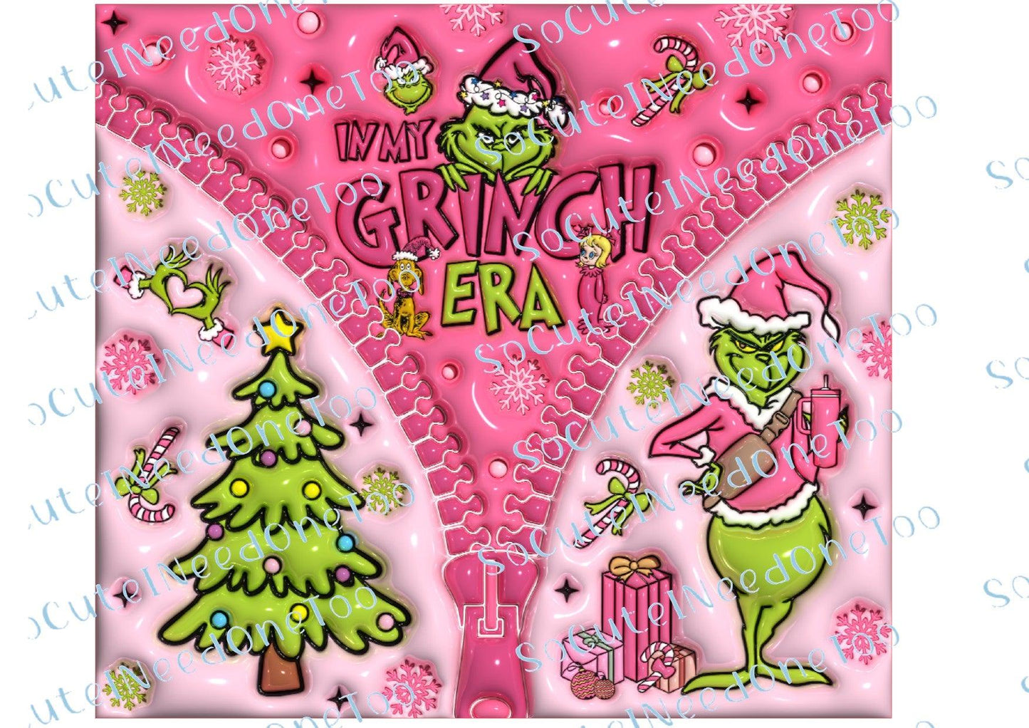 Grinch Christmas Waterslide Wrap Collection A - SoCuteINeedOneToo