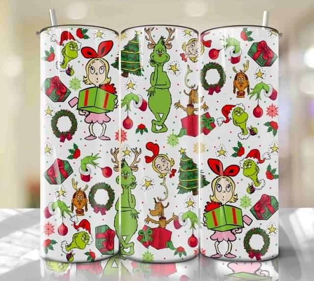 Grinch Christmas Waterslide Wrap Collection A - SoCuteINeedOneToo
