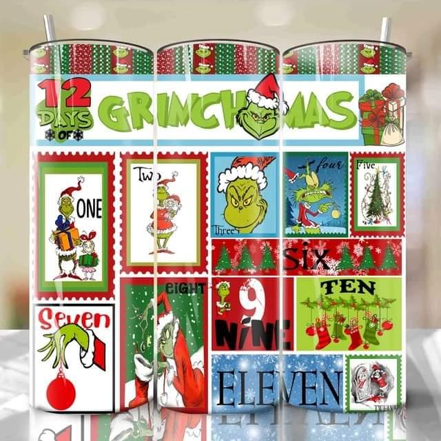 Grinch Christmas Waterslide Wrap Collection A - SoCuteINeedOneToo