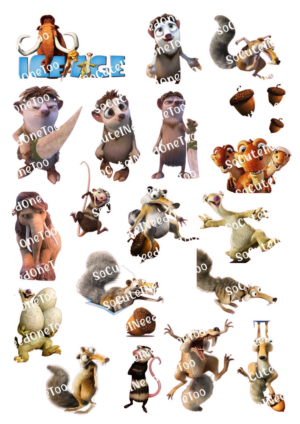Ice Age #2 Waterslide Decals - SoCuteINeedOneToo
