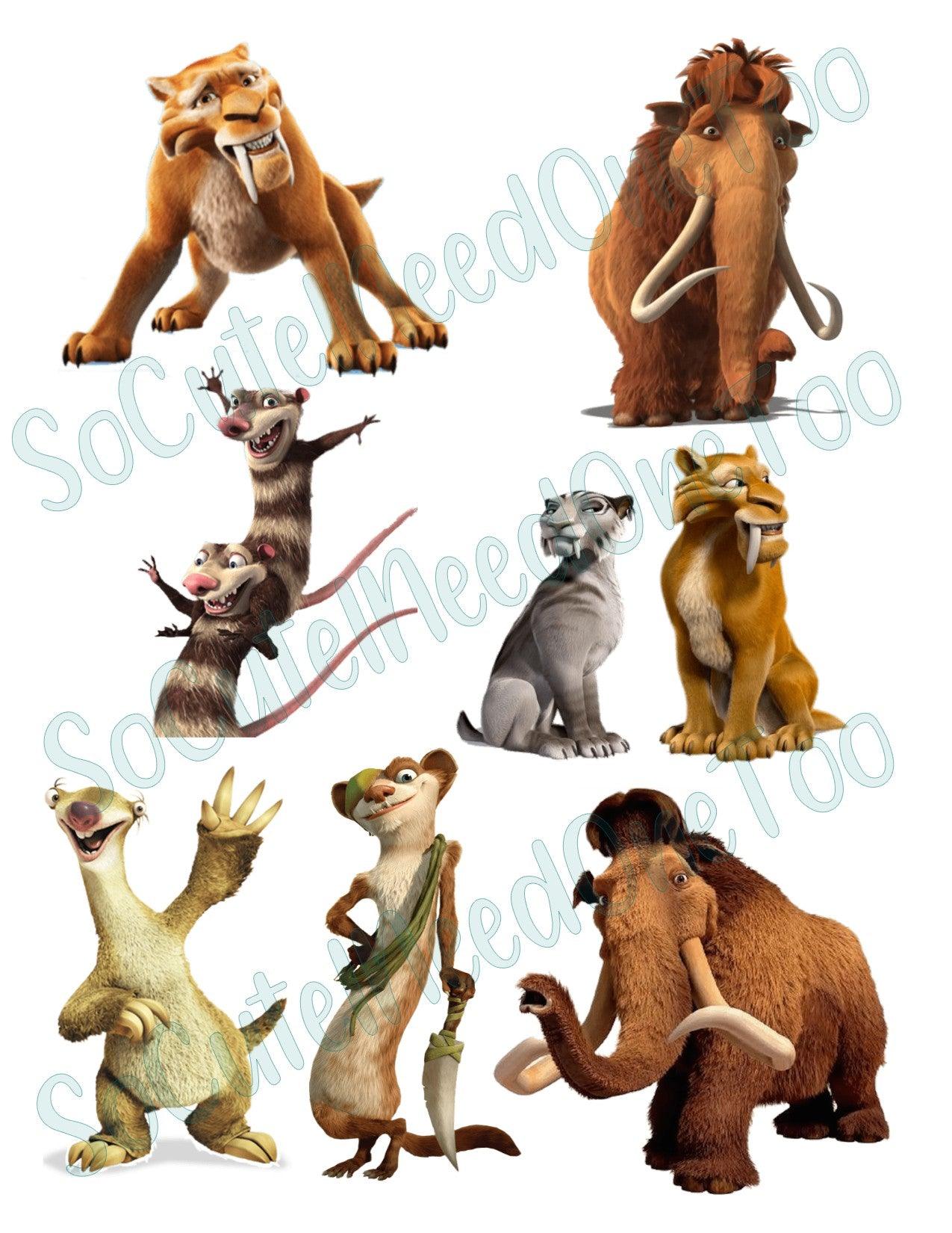 Ice Age Decals On Waterslide Decals - SoCuteINeedOneToo