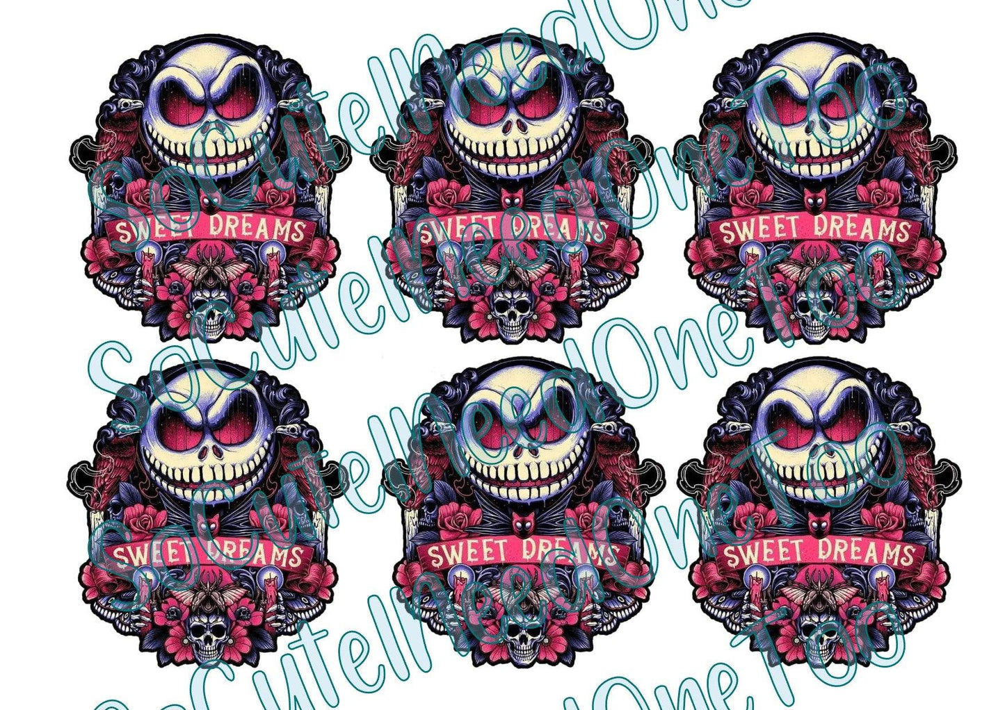 Jack - Sweet Dreams On Clear/White Waterslide Paper Ready To Use - SoCuteINeedOneToo
