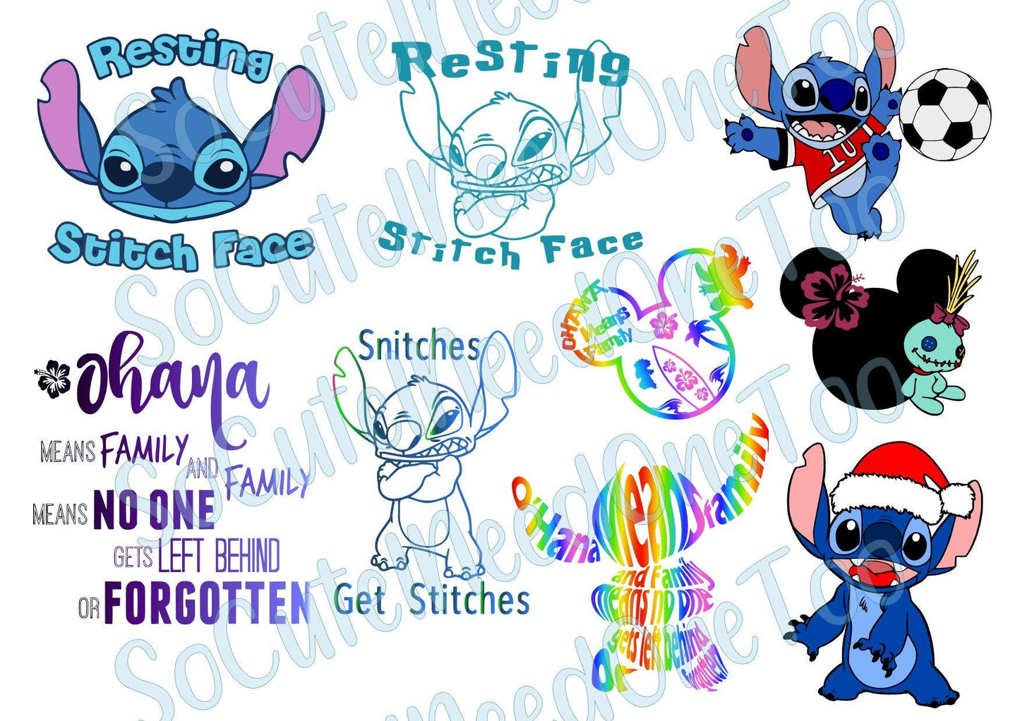 Lilo & Stitch #4 Waterslide Decals - SoCuteINeedOneToo