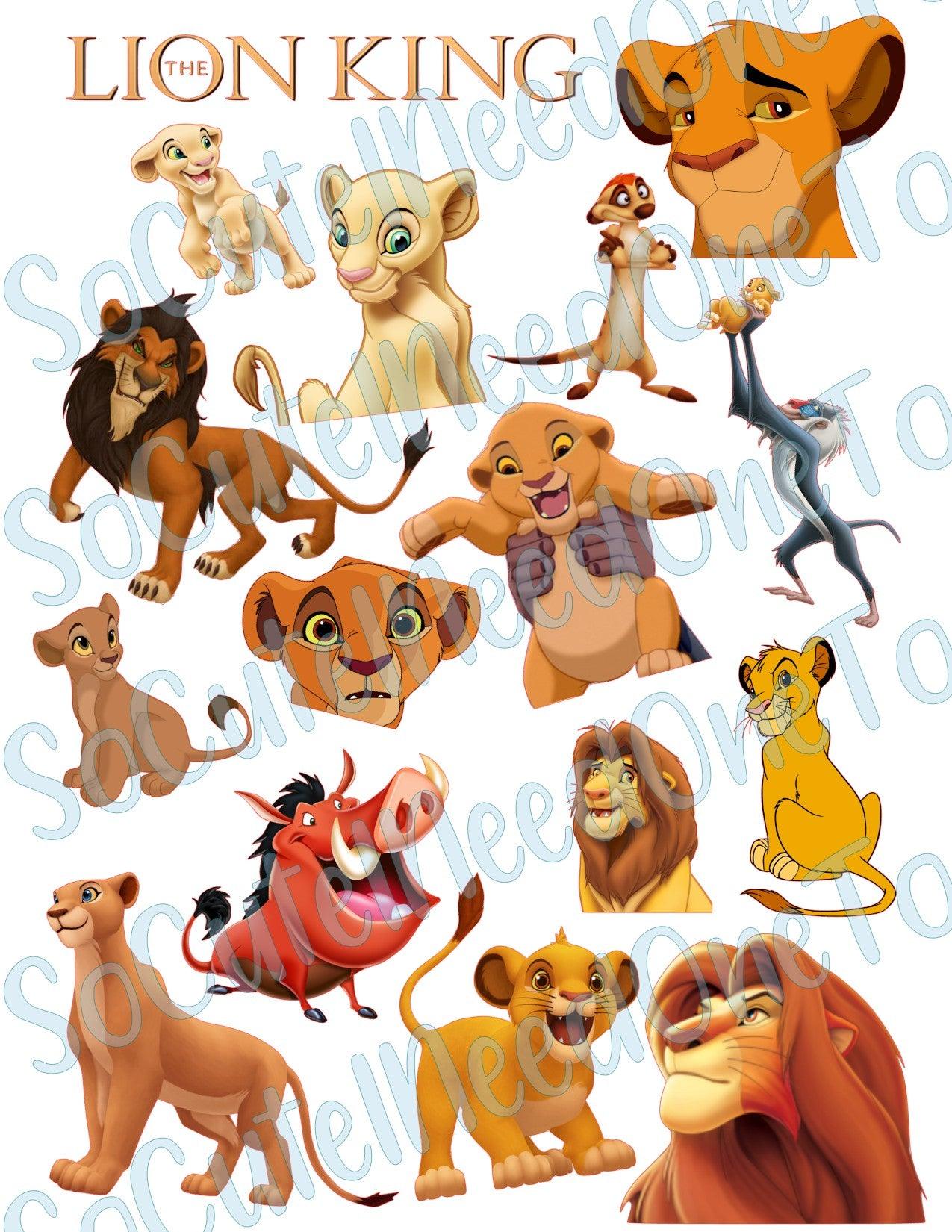 Lion King #2 Waterslide Decals - SoCuteINeedOneToo