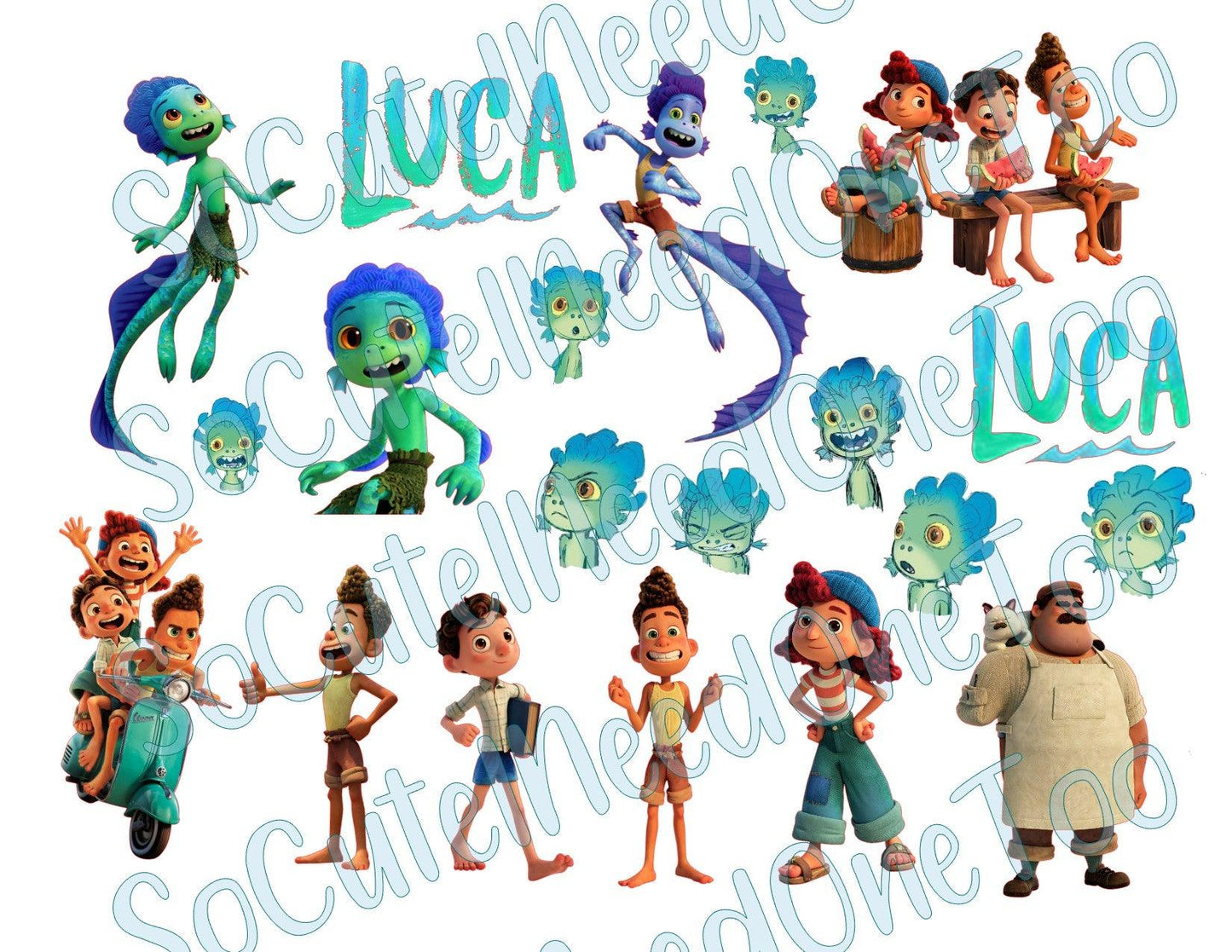 LUCA on Clear/White Waterslide Paper Ready To Use - SoCuteINeedOneToo