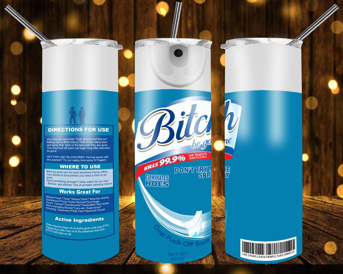 Lysol Bitch Waterslide Wrap Decals - SoCuteINeedOneToo
