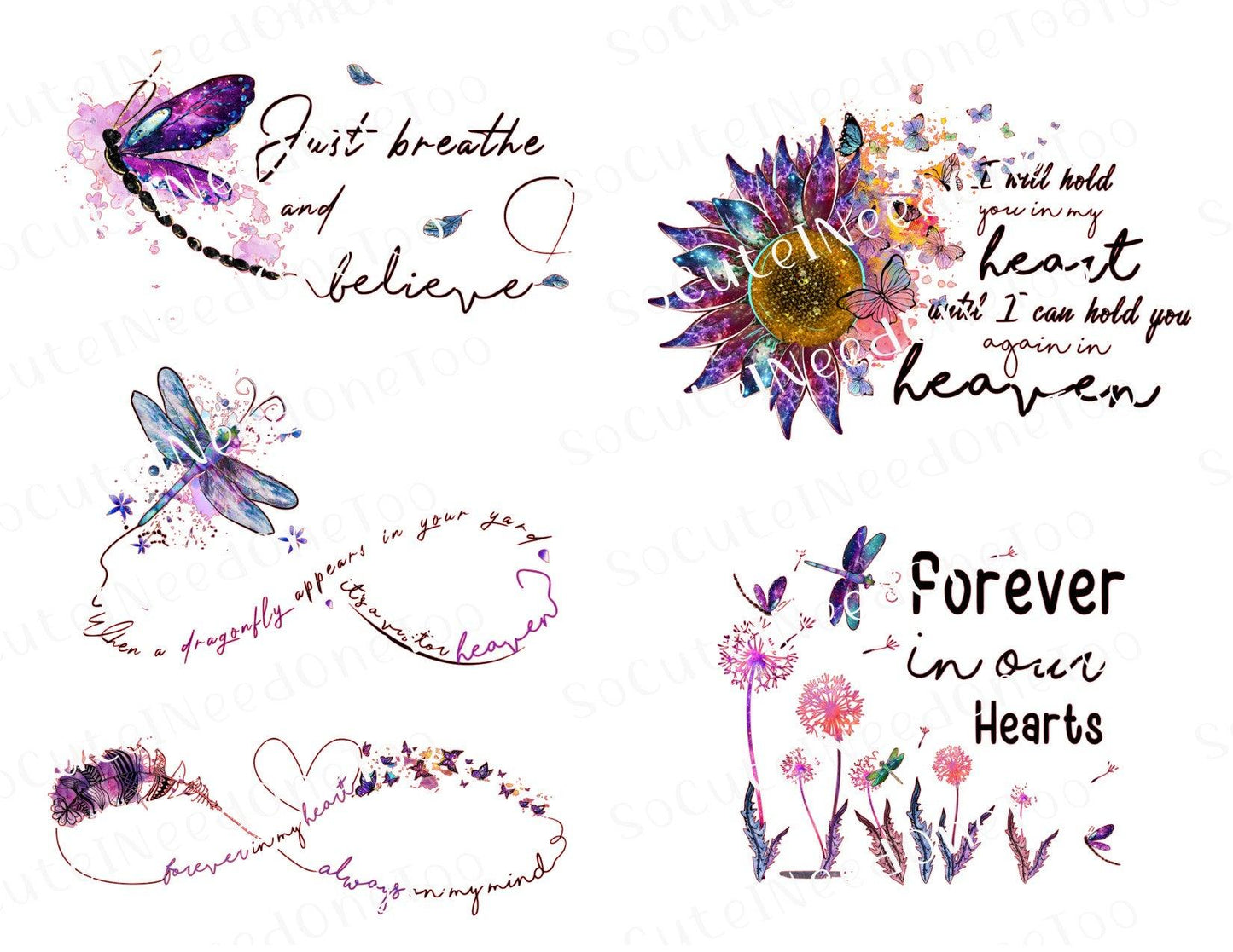 Memorial Album Waterslide Decals - SoCuteINeedOneToo