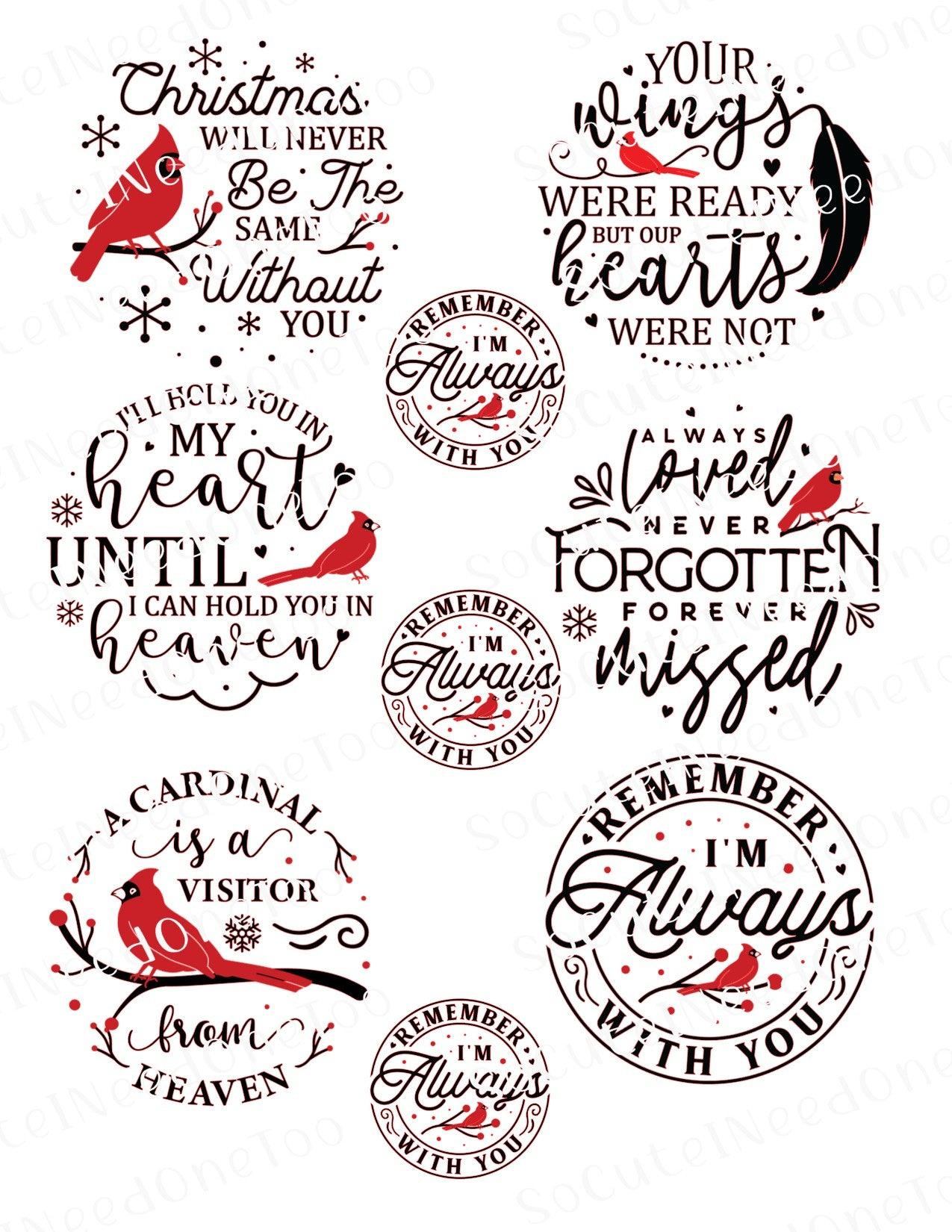 Memorial Album Waterslide Decals - SoCuteINeedOneToo