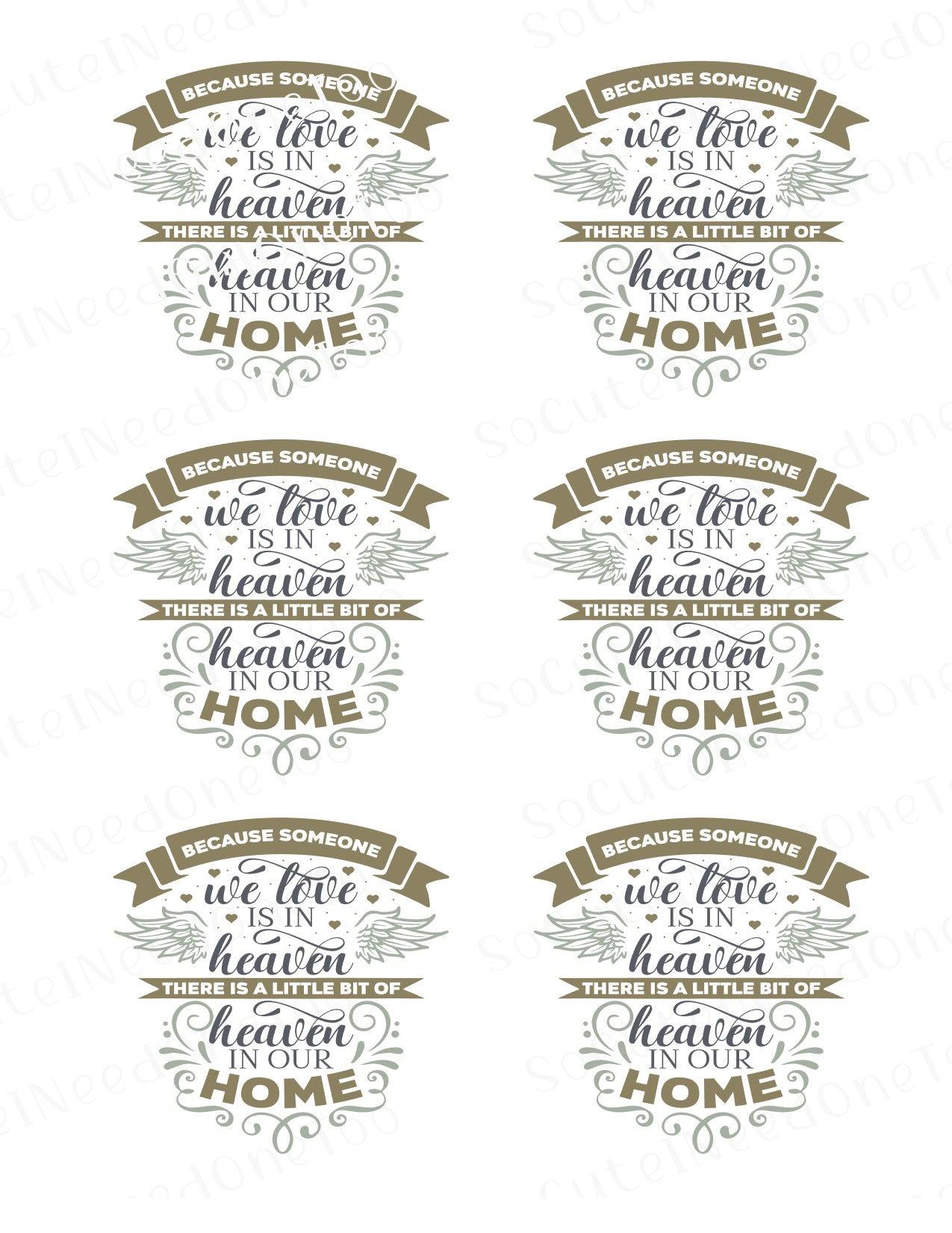 Memorial Album Waterslide Decals - SoCuteINeedOneToo
