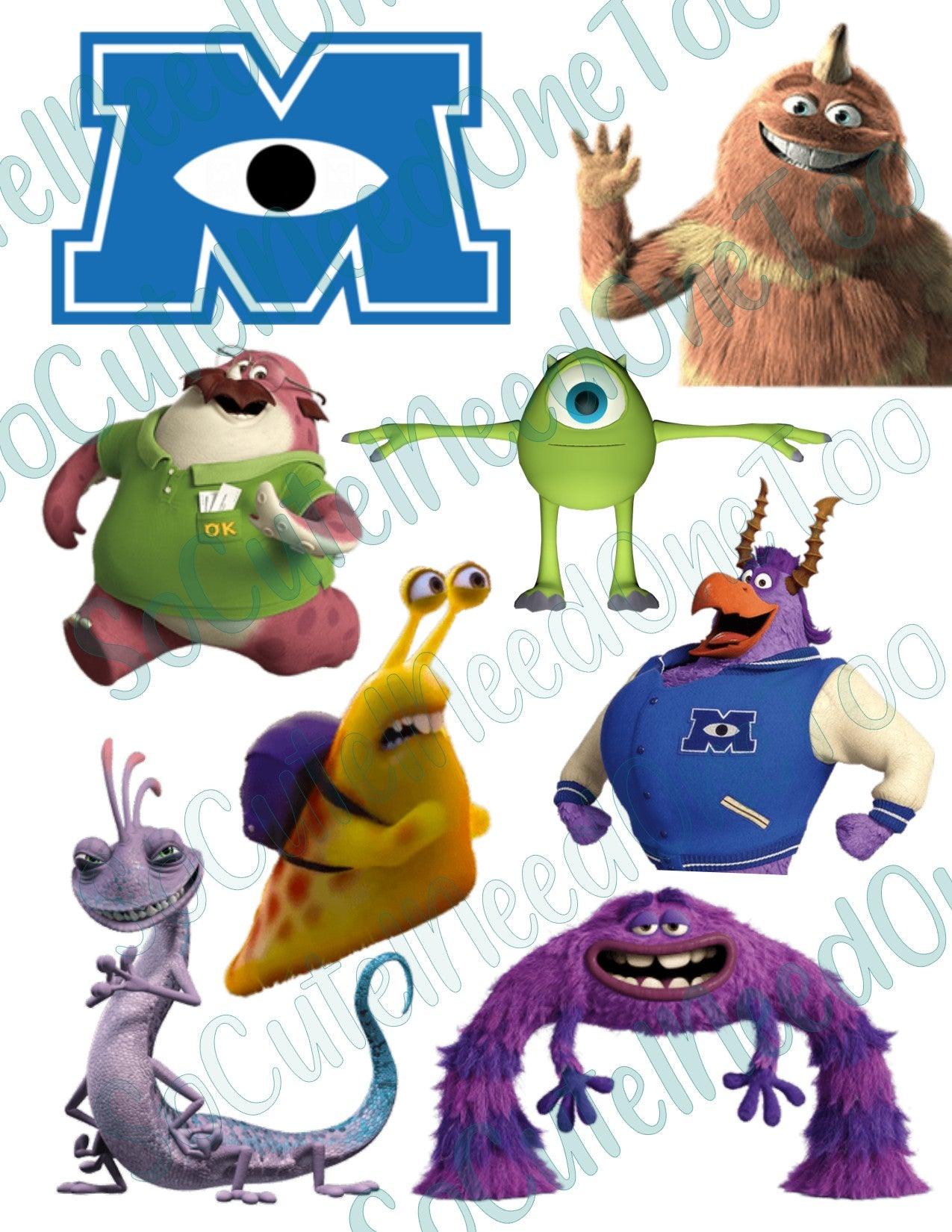 Monsters Inc #1 Waterslide Decals - SoCuteINeedOneToo
