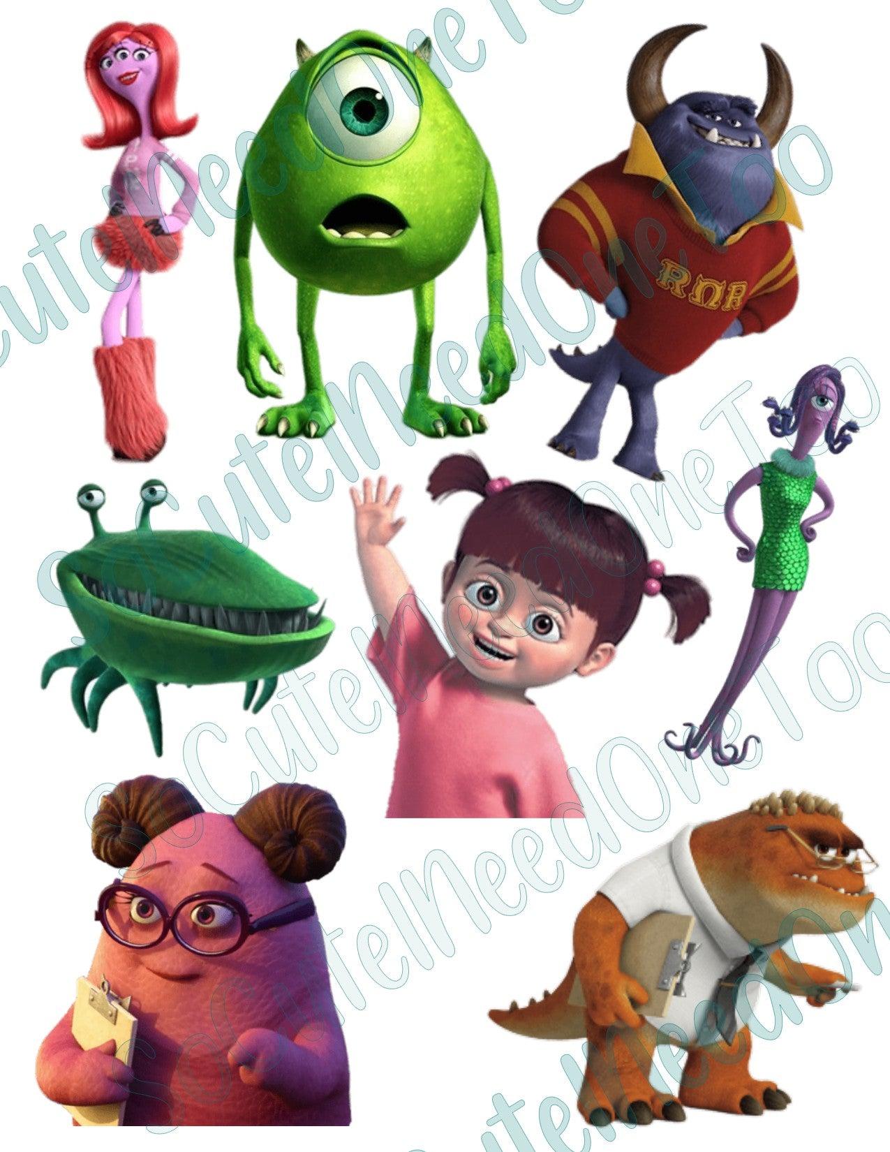 Monsters Inc #2on Clear Water Slide Paper Sealed & Ready To Use - SoCuteINeedOneToo