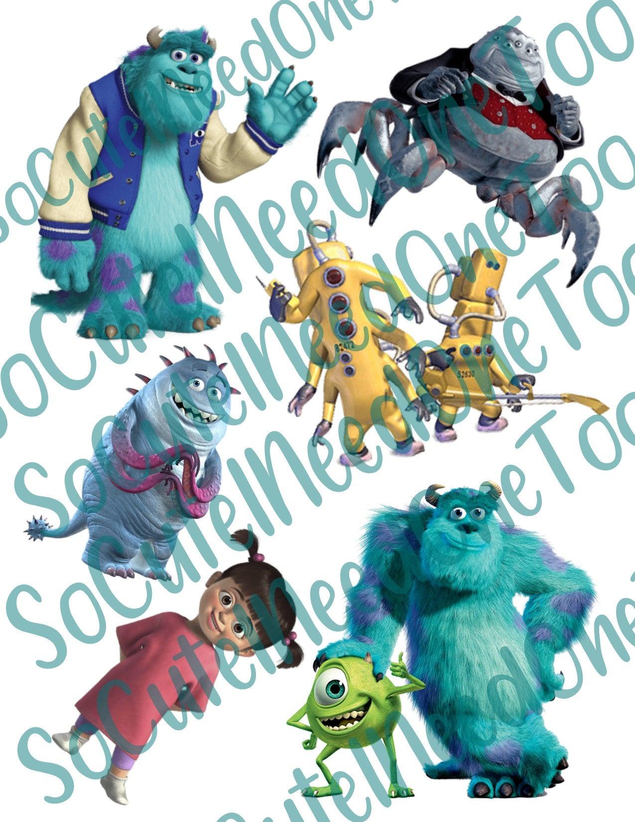 Monsters Inc #3 on Clear Water Slide Paper Sealed & Ready To Use - SoCuteINeedOneToo