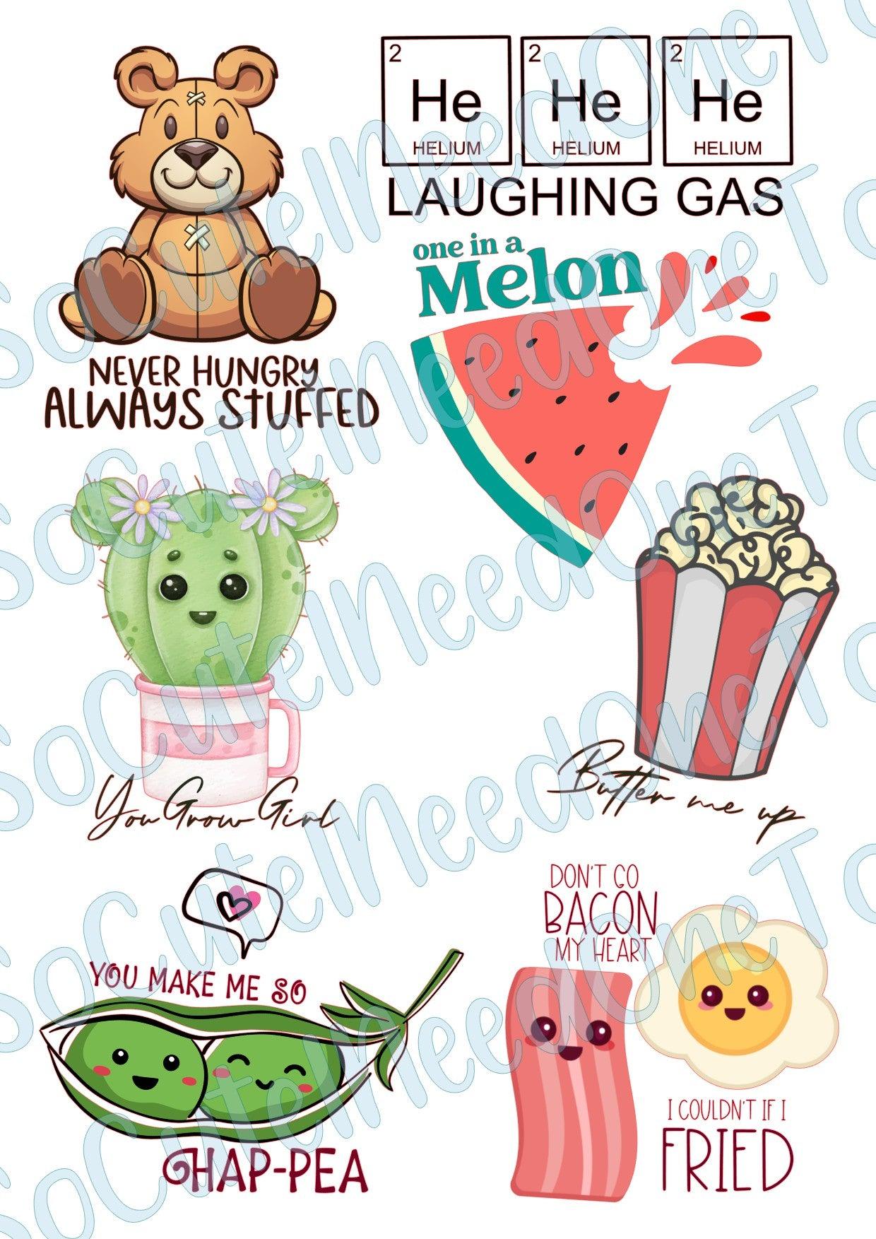 Positive Thoughts on Clear/White Waterslide Paper Ready To Use - SoCuteINeedOneToo