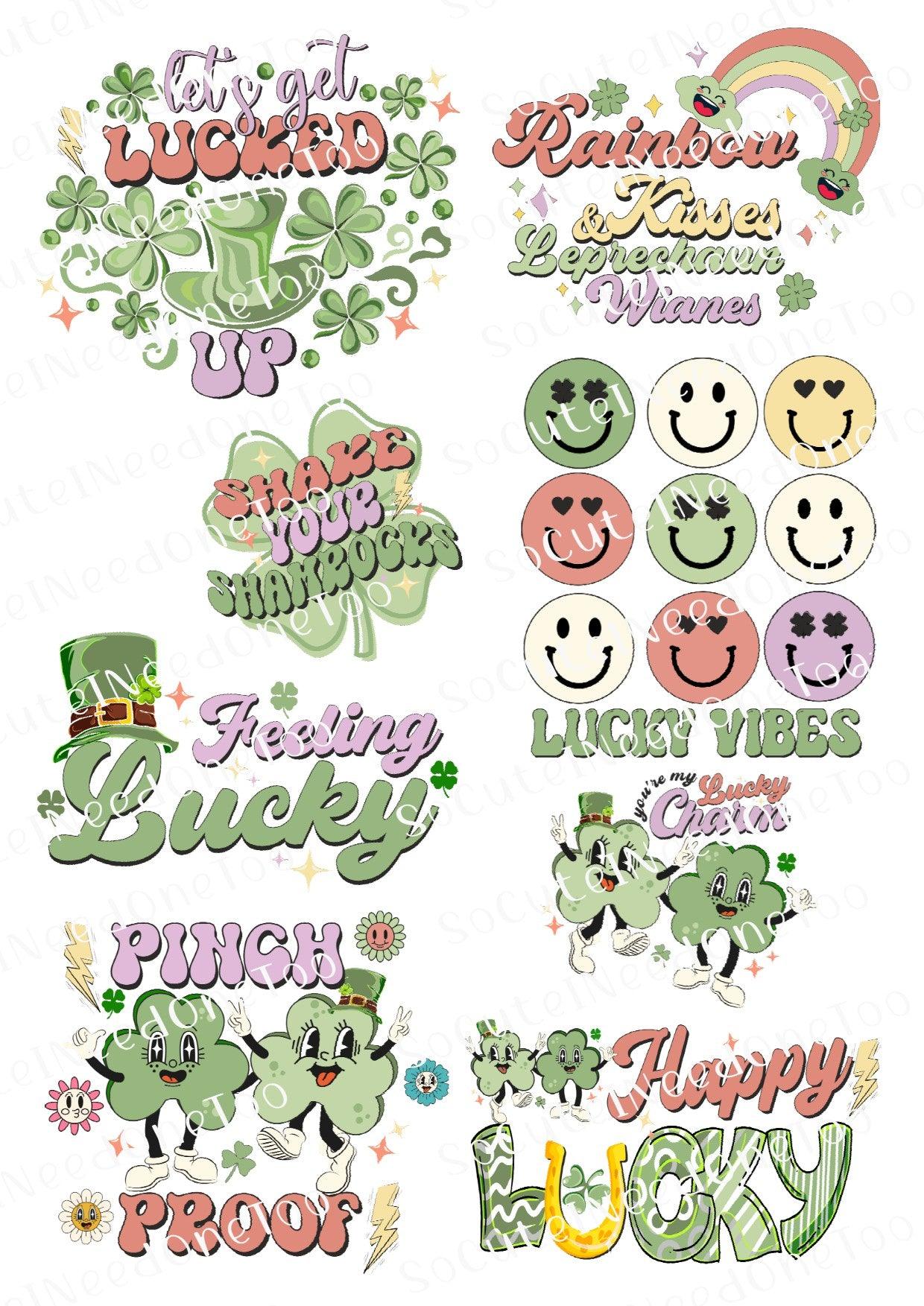 St. Patrick's Day #12 Waterslide Decals - SoCuteINeedOneToo