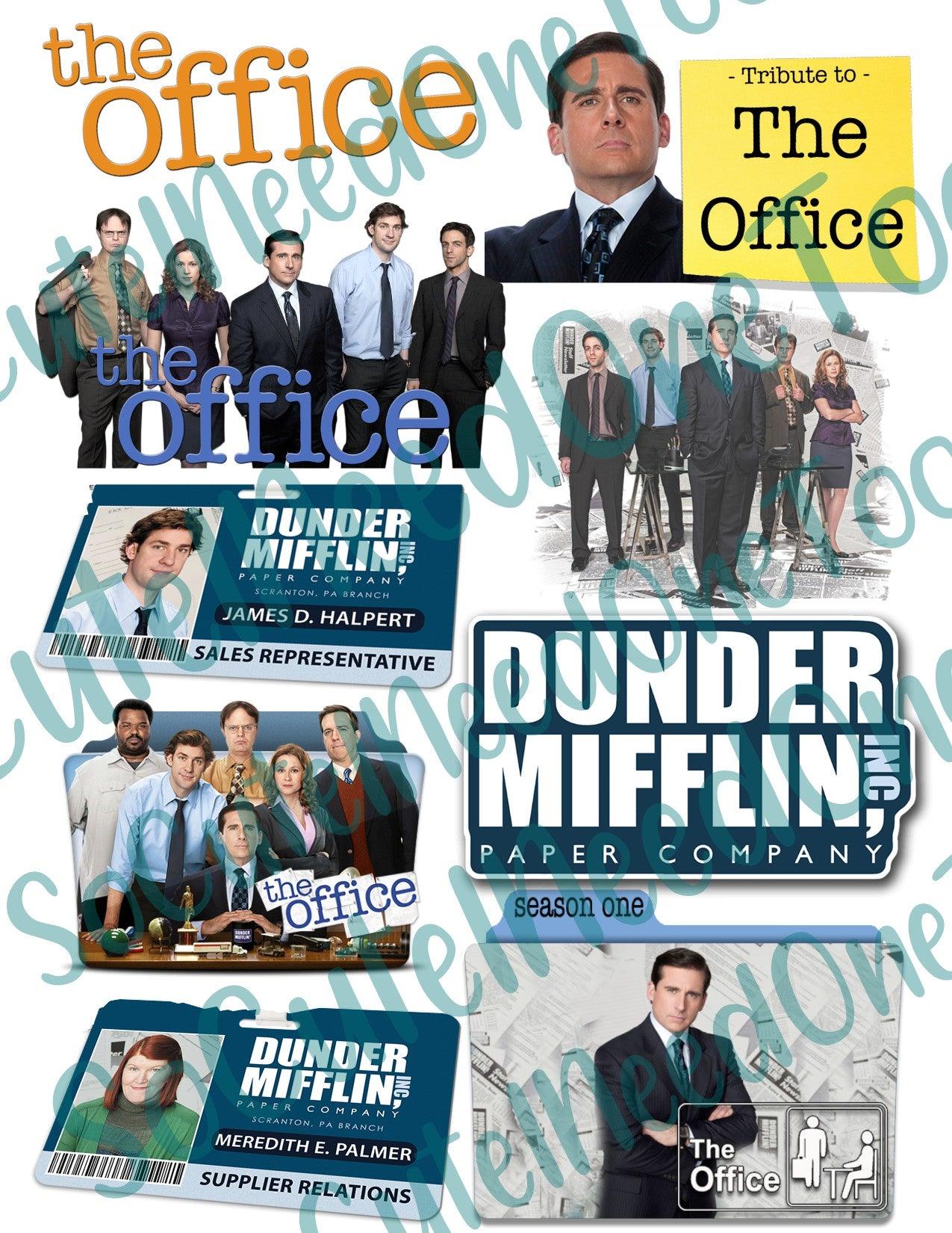 The Office #2 On Clear/White Waterslide Paper Ready To Use - SoCuteINeedOneToo