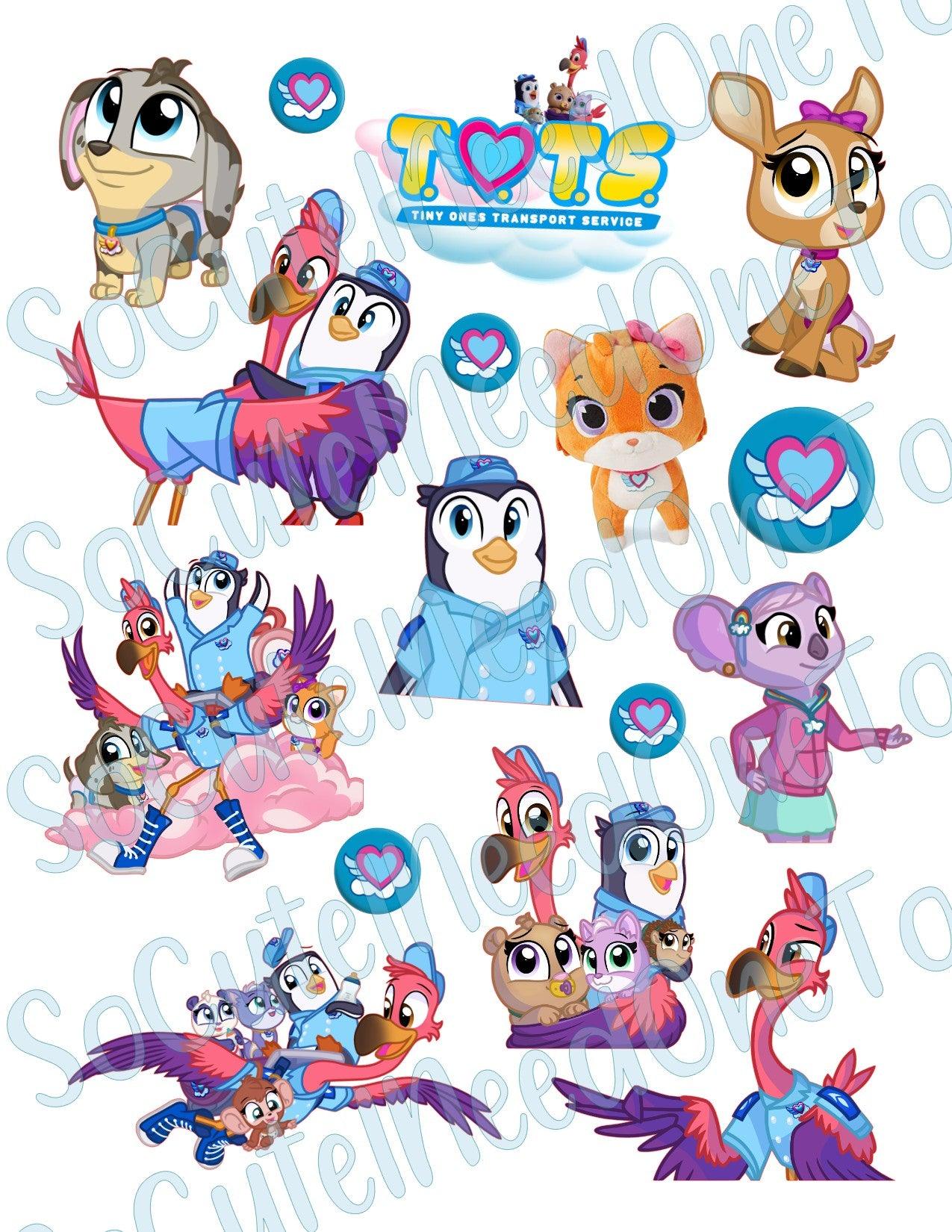 Tots #2 on Clear/White Waterslide Paper Ready To Use - SoCuteINeedOneToo
