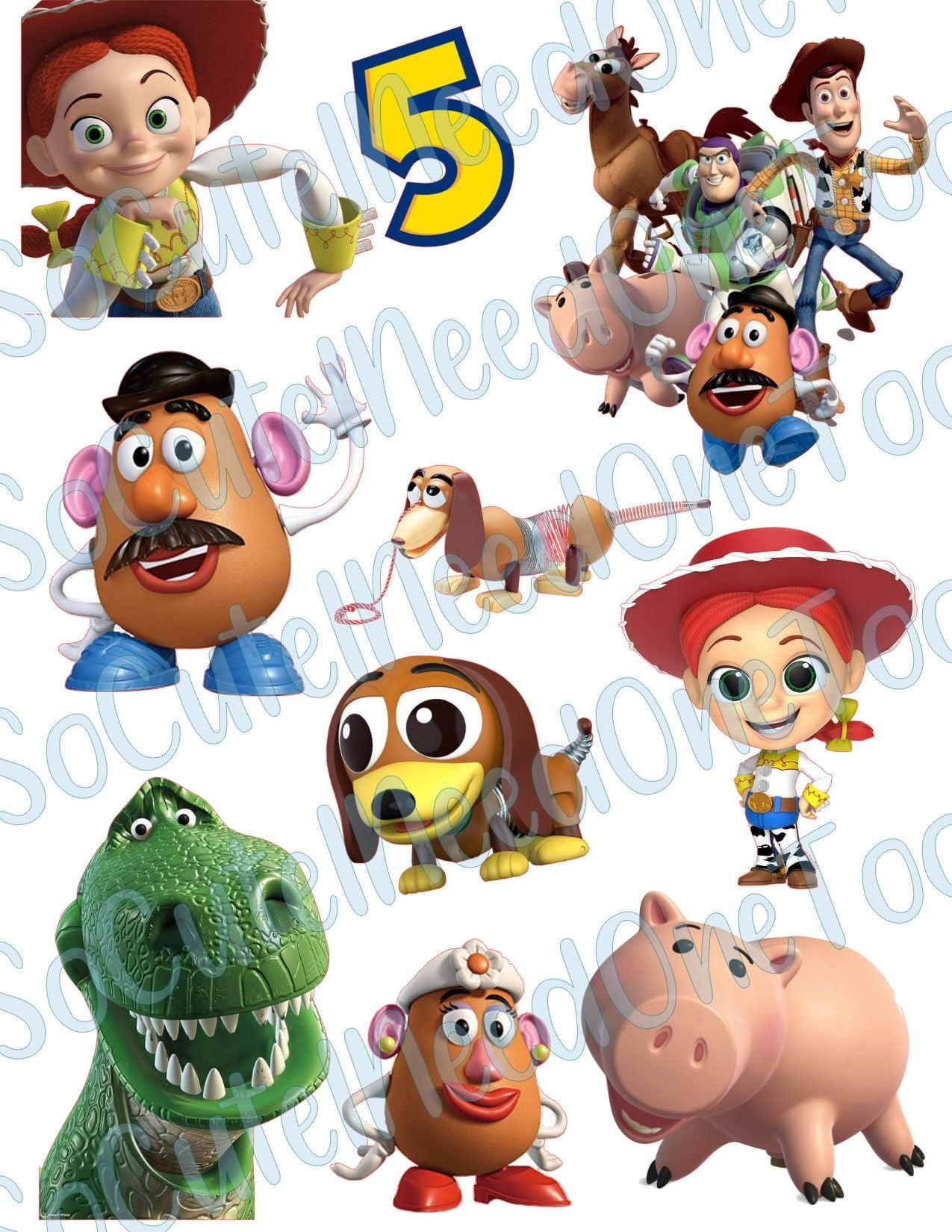 Toy Story 5 on Clear/White Waterslide Paper Ready To Use - SoCuteINeedOneToo
