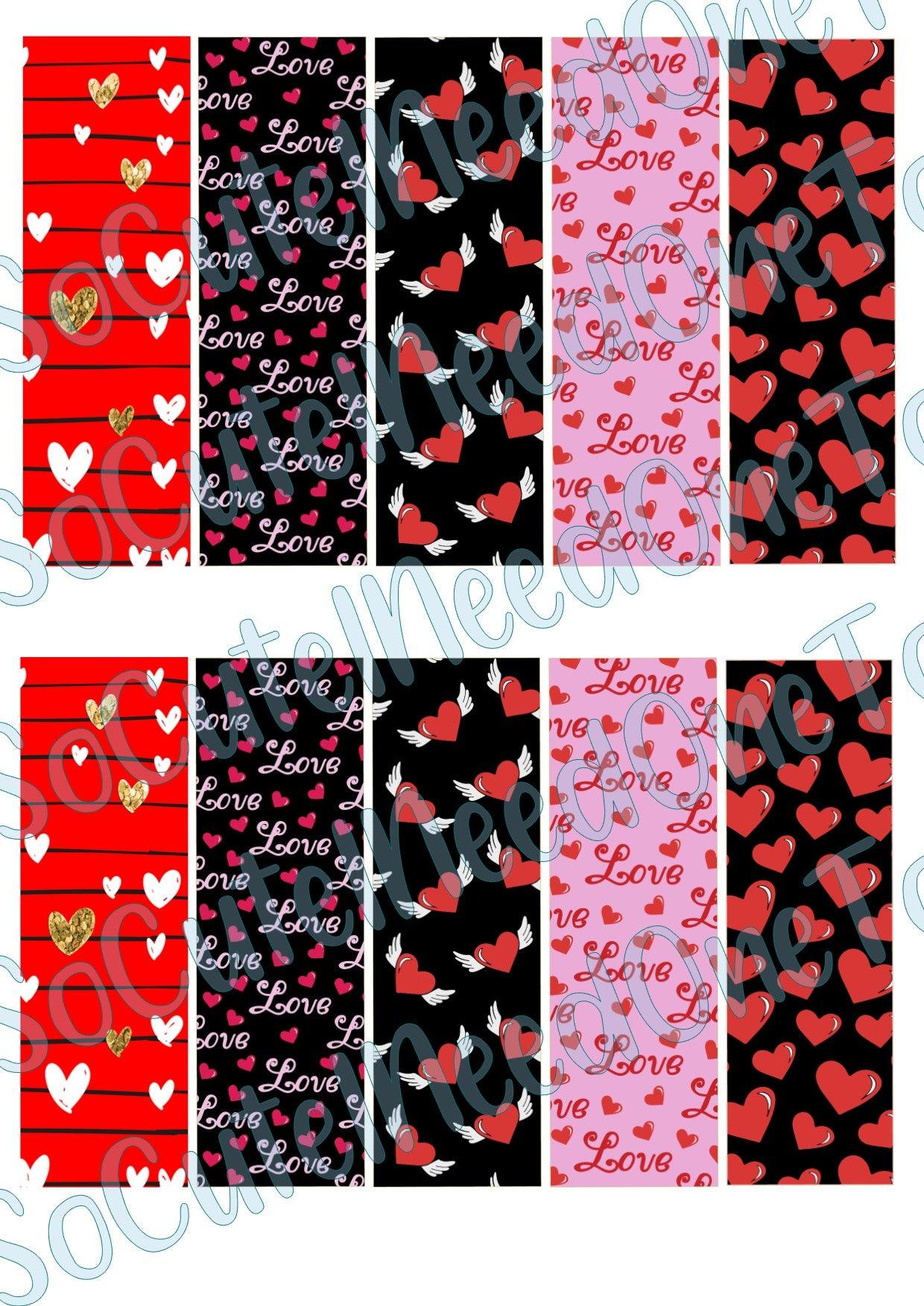 Valentine's Day Pen Wraps #2 Decals - SoCuteINeedOneToo