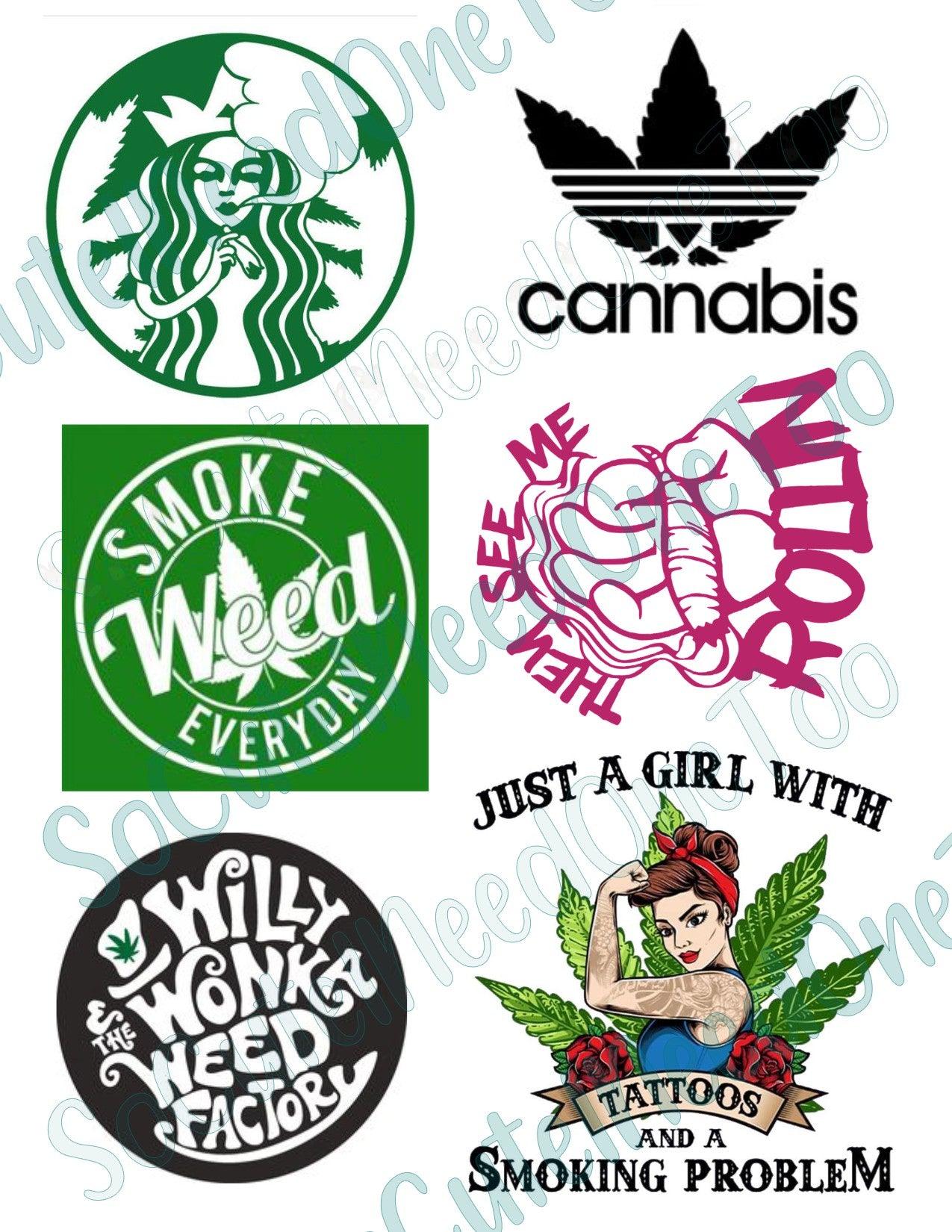 Weed Waterslide Decals - SoCuteINeedOneToo