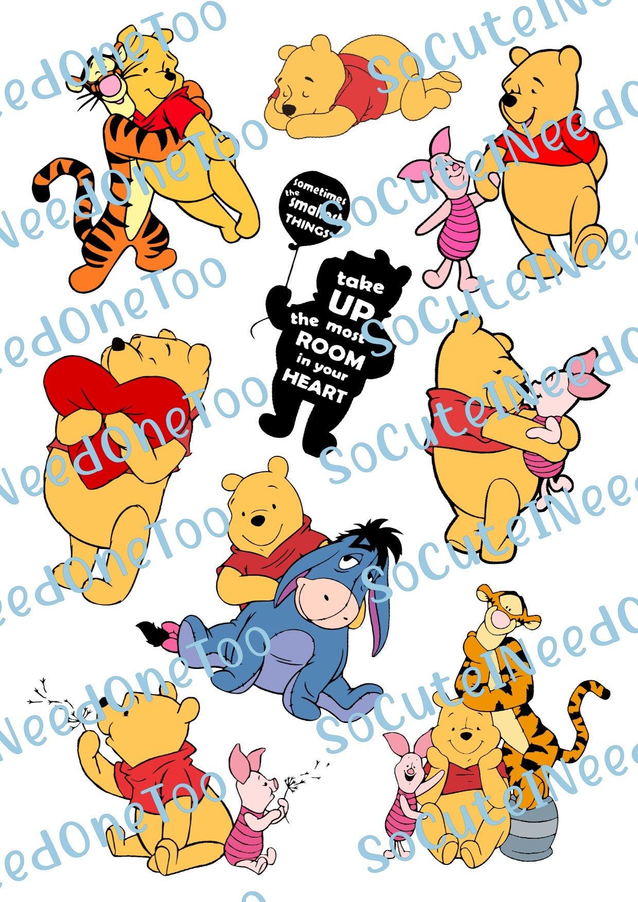 Winnie the Pooh D Waterslide Decals - SoCuteINeedOneToo