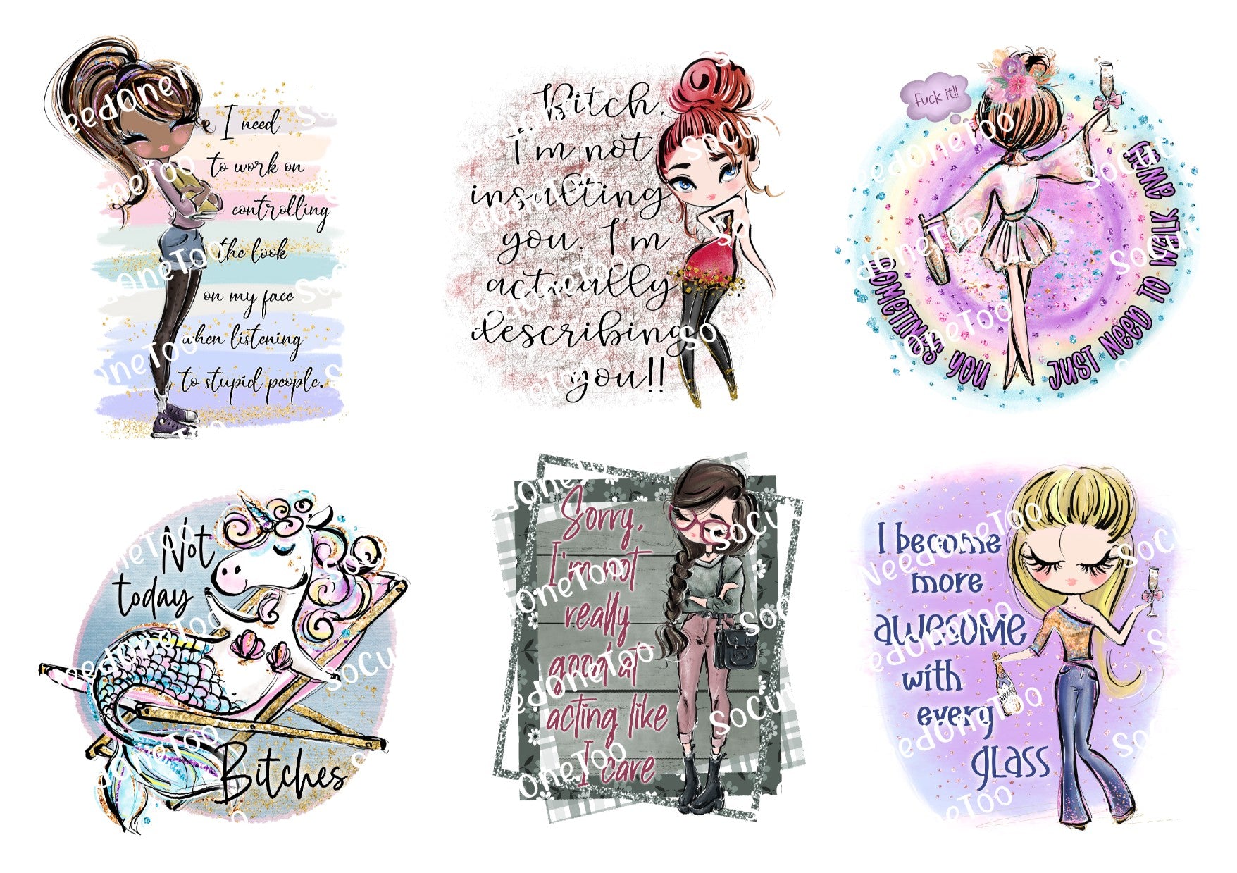 AS_-_Sassy_Women Waterslide Decals Socuteineedonetoo 