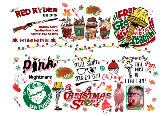 A Christmas Story #2 Waterslide Decals