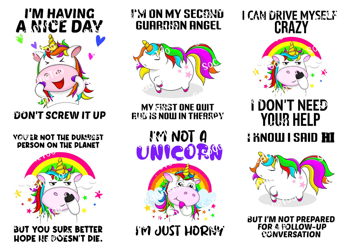 Adult Sayings - I'm Having A Nice Day Waterslide Paper - SoCuteINeedOneToo