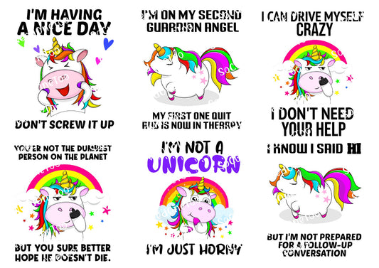 Adult Sayings - I'm Having A Nice Day Waterslide Paper - SoCuteINeedOneToo